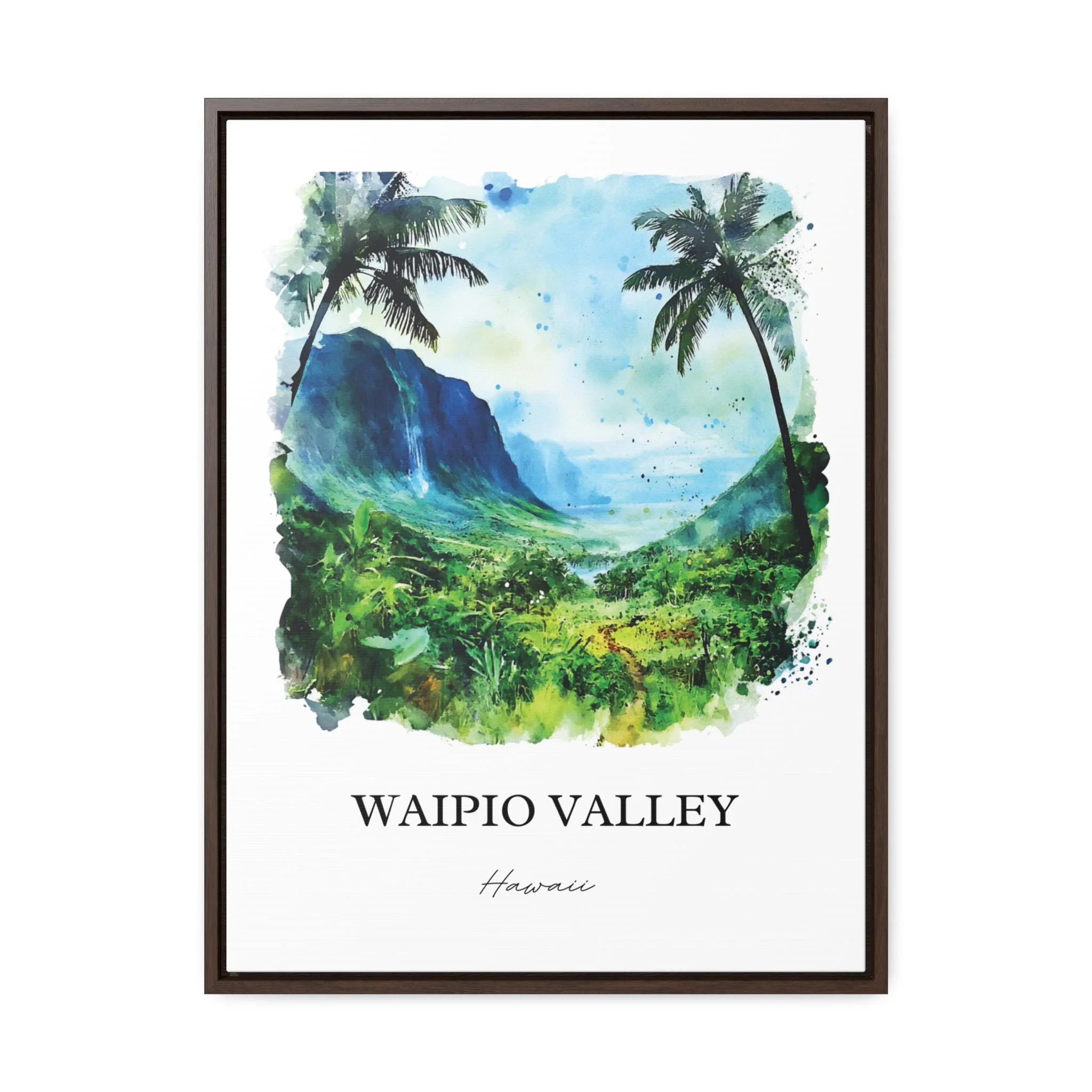 Waipio Valley, Hawaii – Watercolor Art Print - Image 7