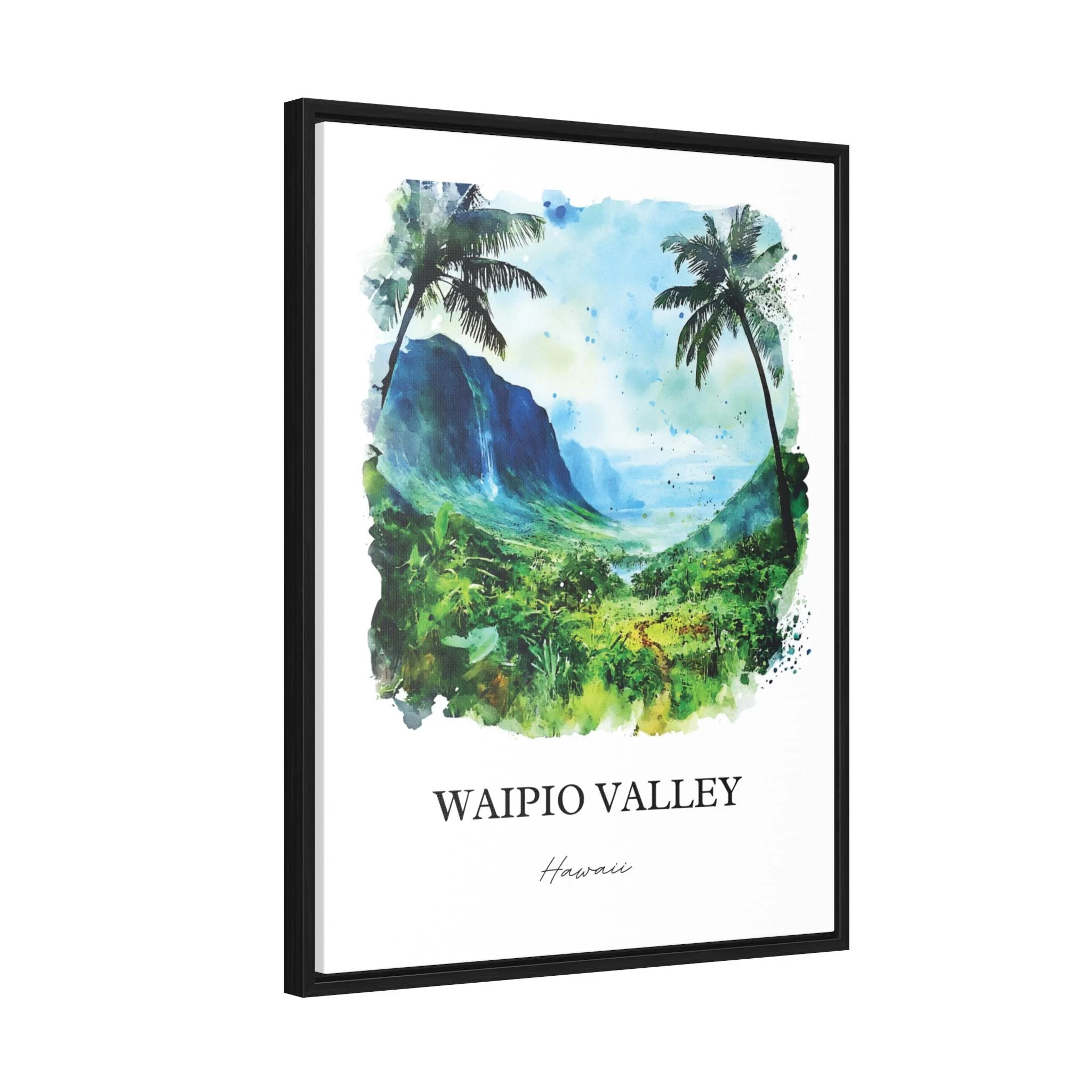 Waipio Valley, Hawaii – Watercolor Art Print - Image 8