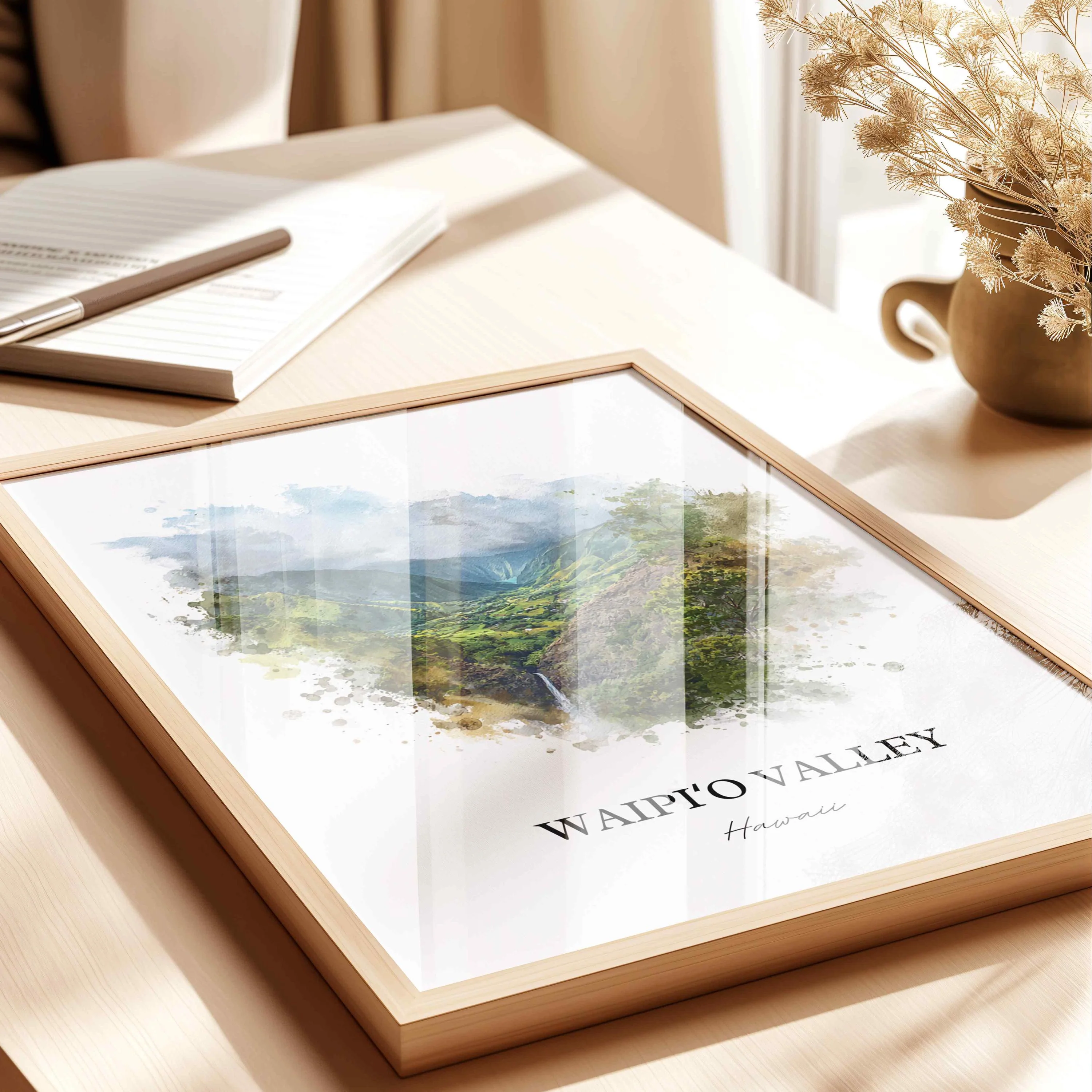Waipi'o Valley, Hawaii – Watercolor Art Print - Image 4
