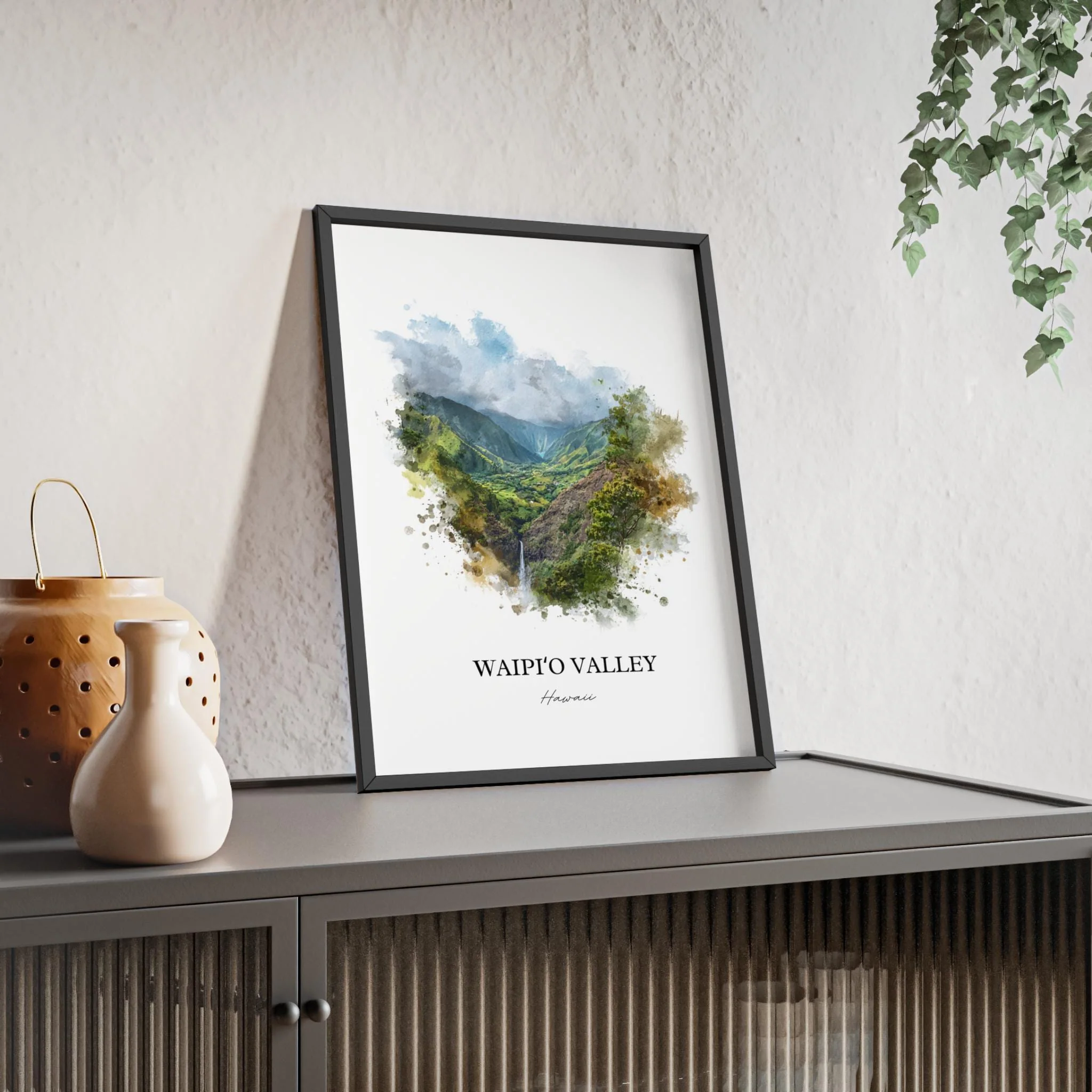 Waipi'o Valley, Hawaii – Watercolor Art Print - Image 5