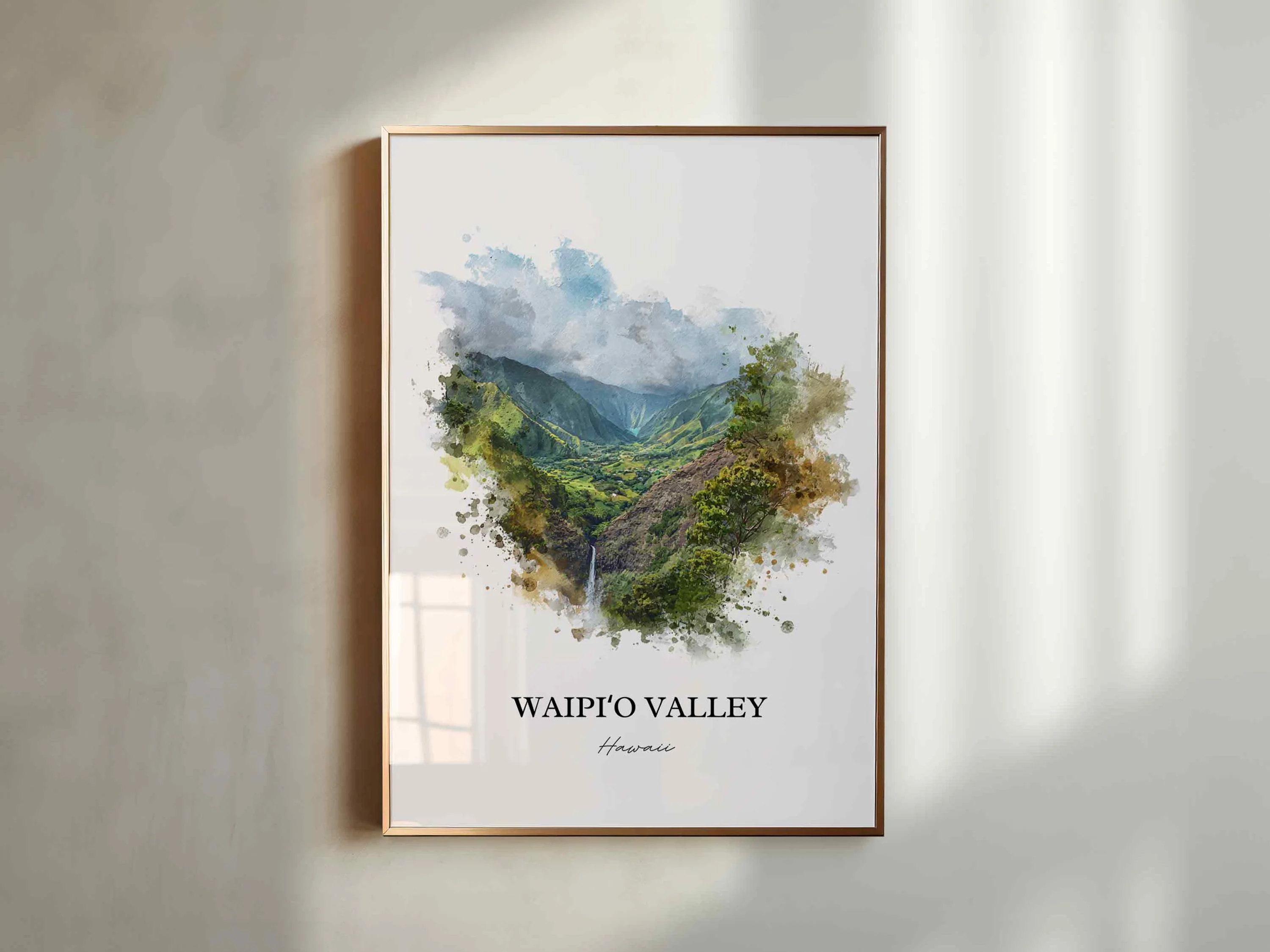 Waipi'o Valley, Hawaii – Watercolor Art Print - Image 6