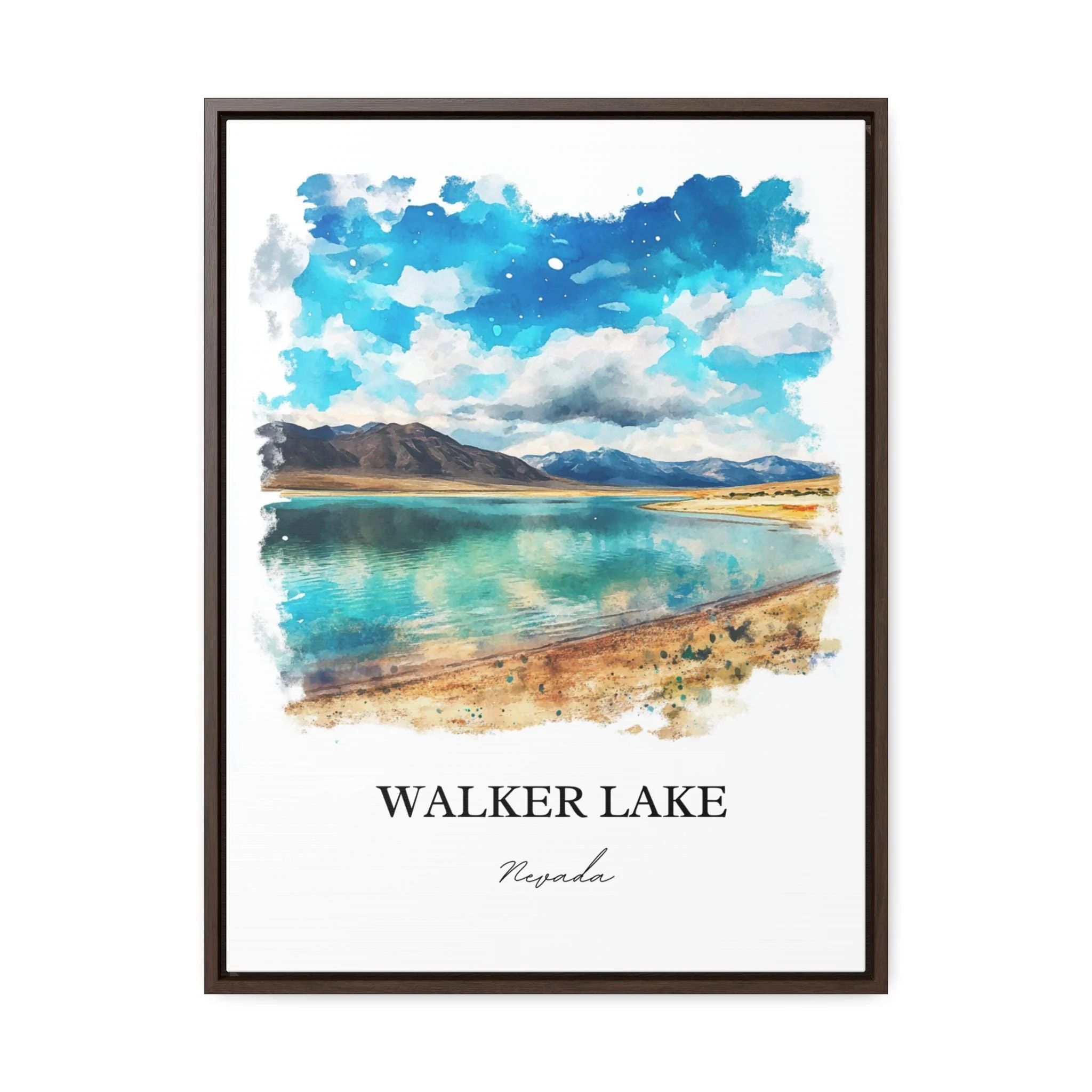 Walker Lake, NV, USA – Watercolor Art Print - Image 7