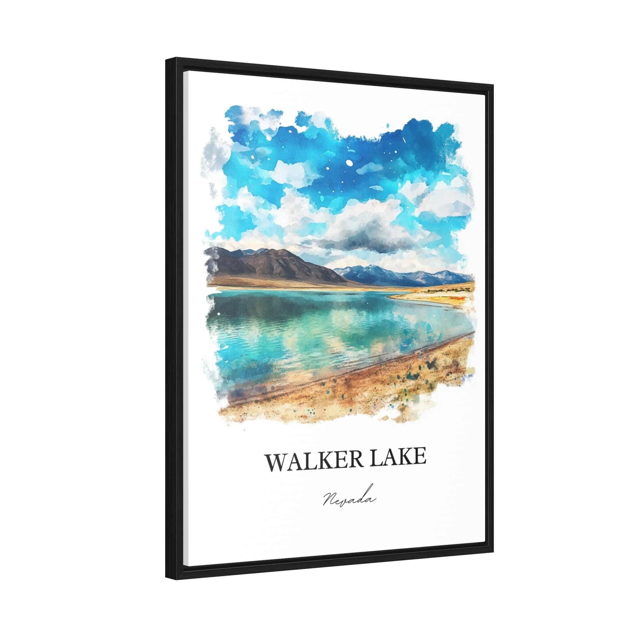 Walker Lake, NV, USA – Watercolor Art Print - Image 8