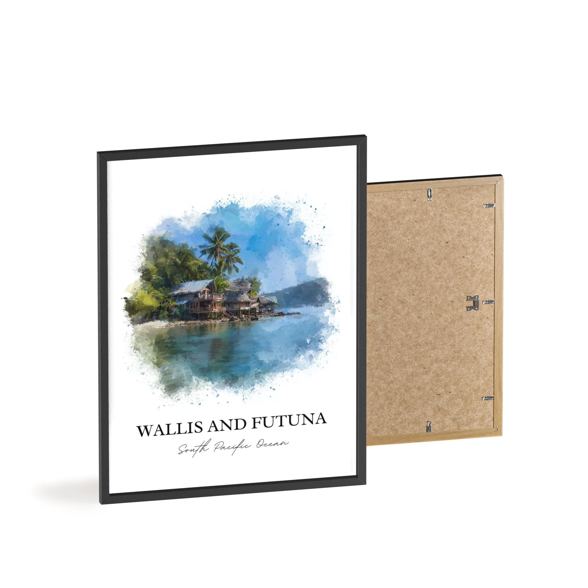 Wallis and Futuna, South Pacific – Watercolor Art Print - Image 7