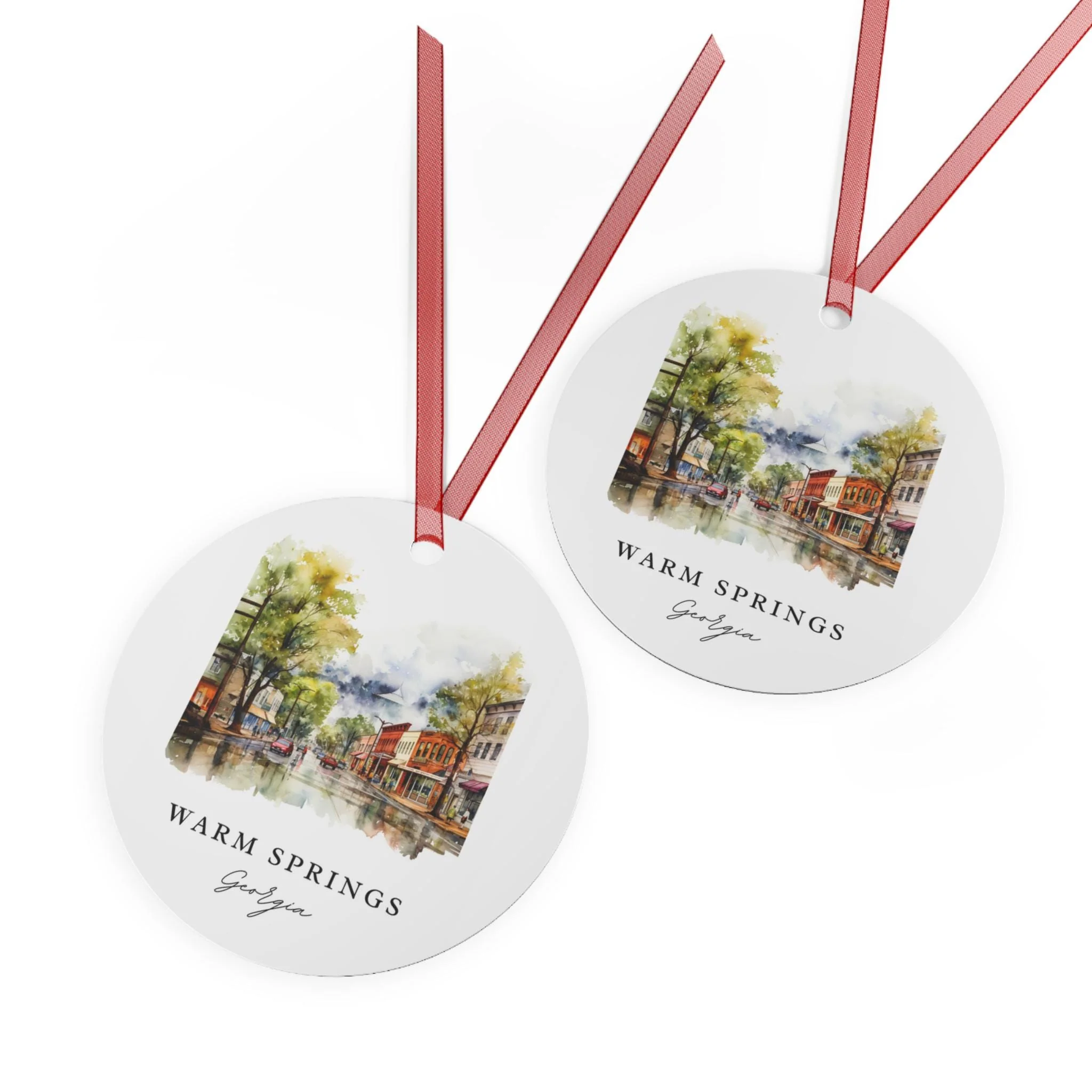 Warm Springs GA Ornament: Unique Warm Springs Souvenir, Warm Springs Georgia Xmas Decor, and Warm Springs GA Gift - Image 3