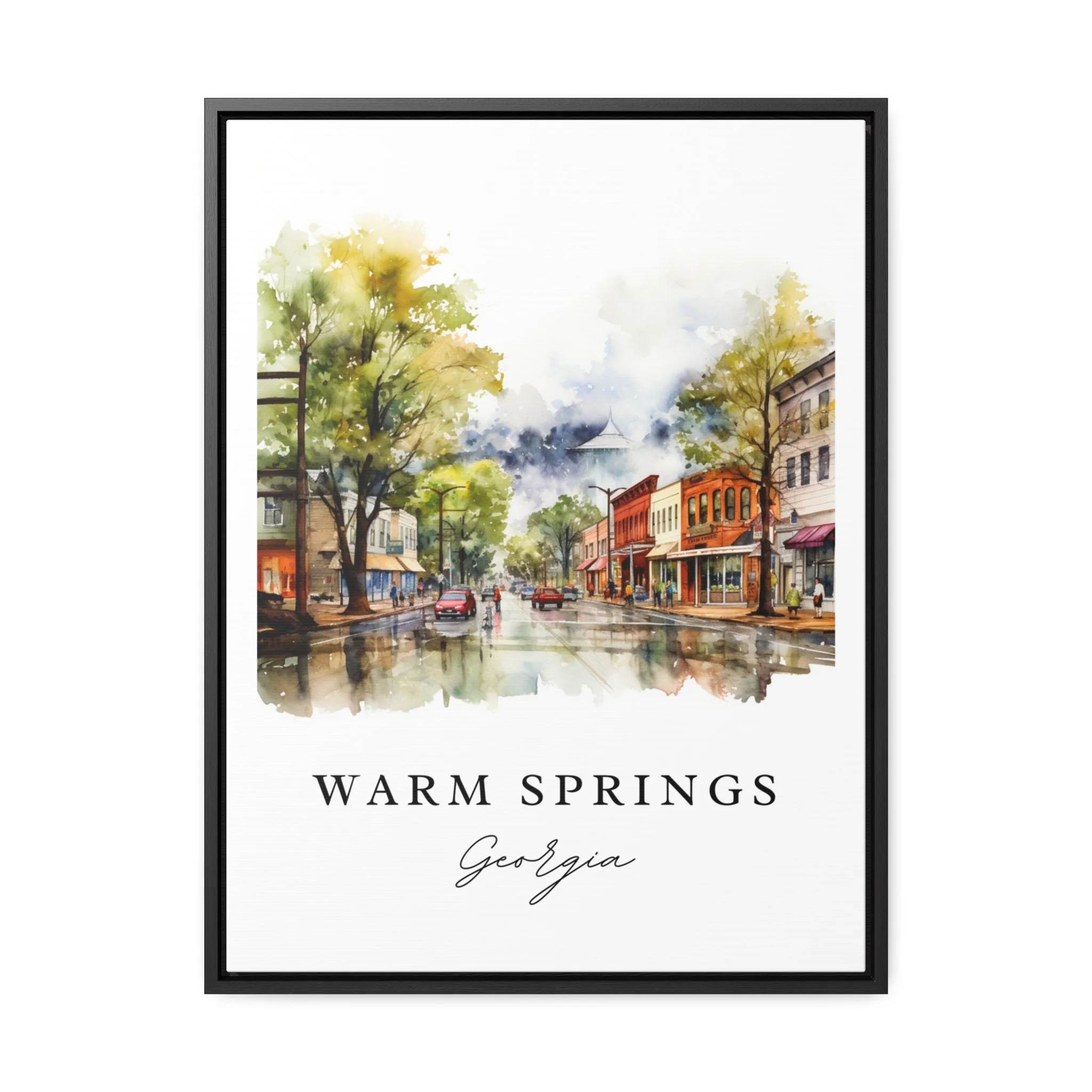 Warm Springs, Oregon – Watercolor Art Print - Image 5