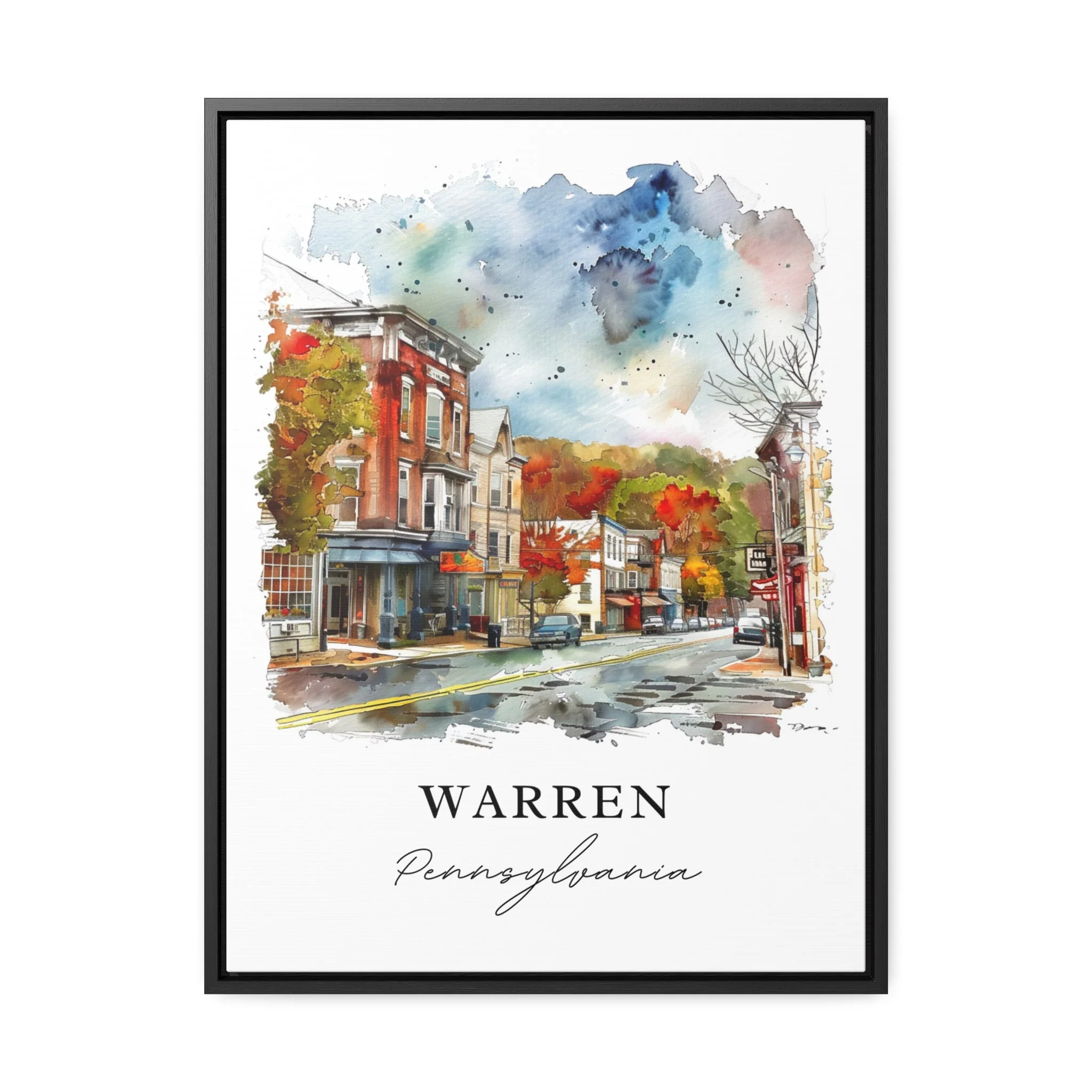 Warren, Pennsylvania, Pennsylvania – Watercolor Art Print - Image 6