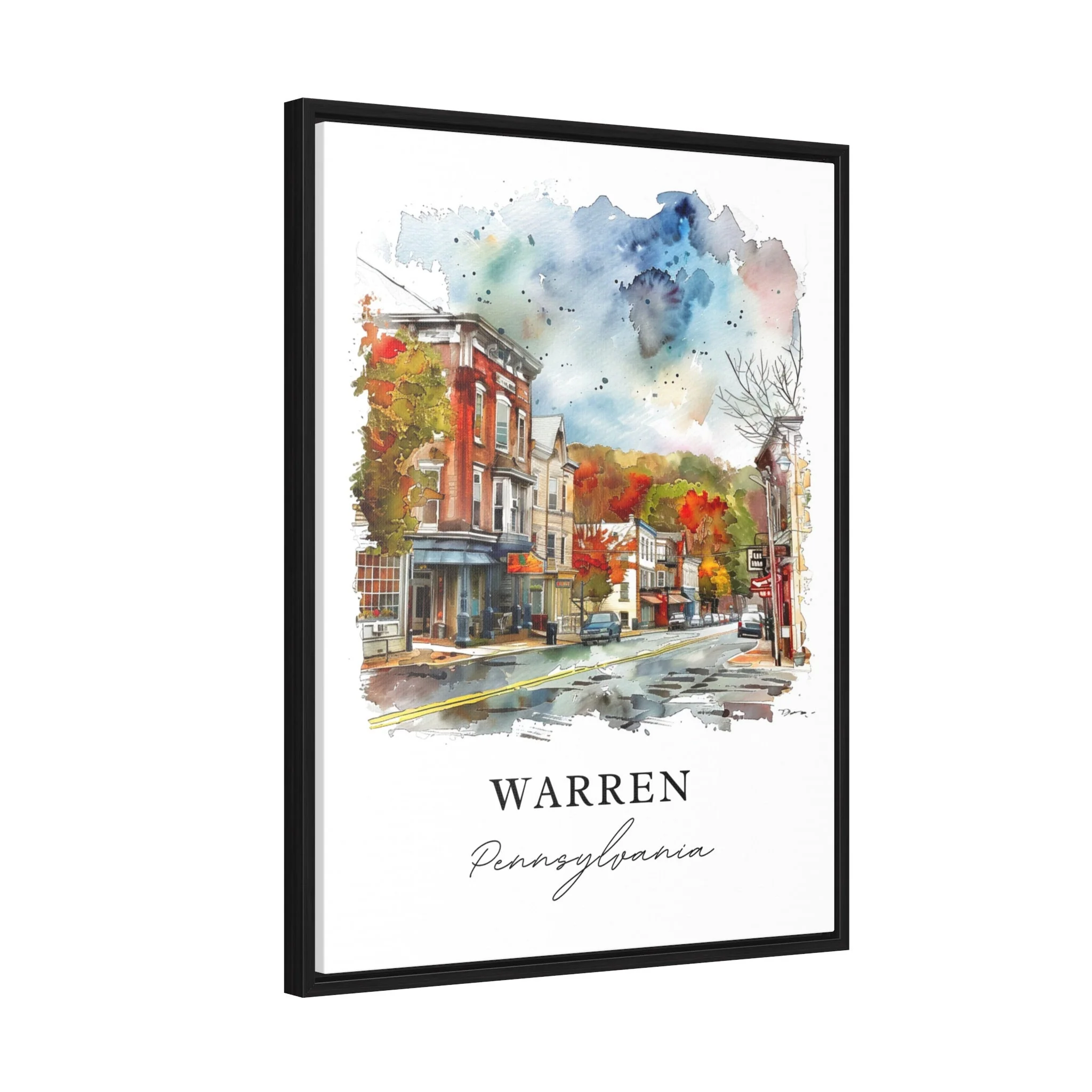 Warren, Pennsylvania, Pennsylvania – Watercolor Art Print - Image 7