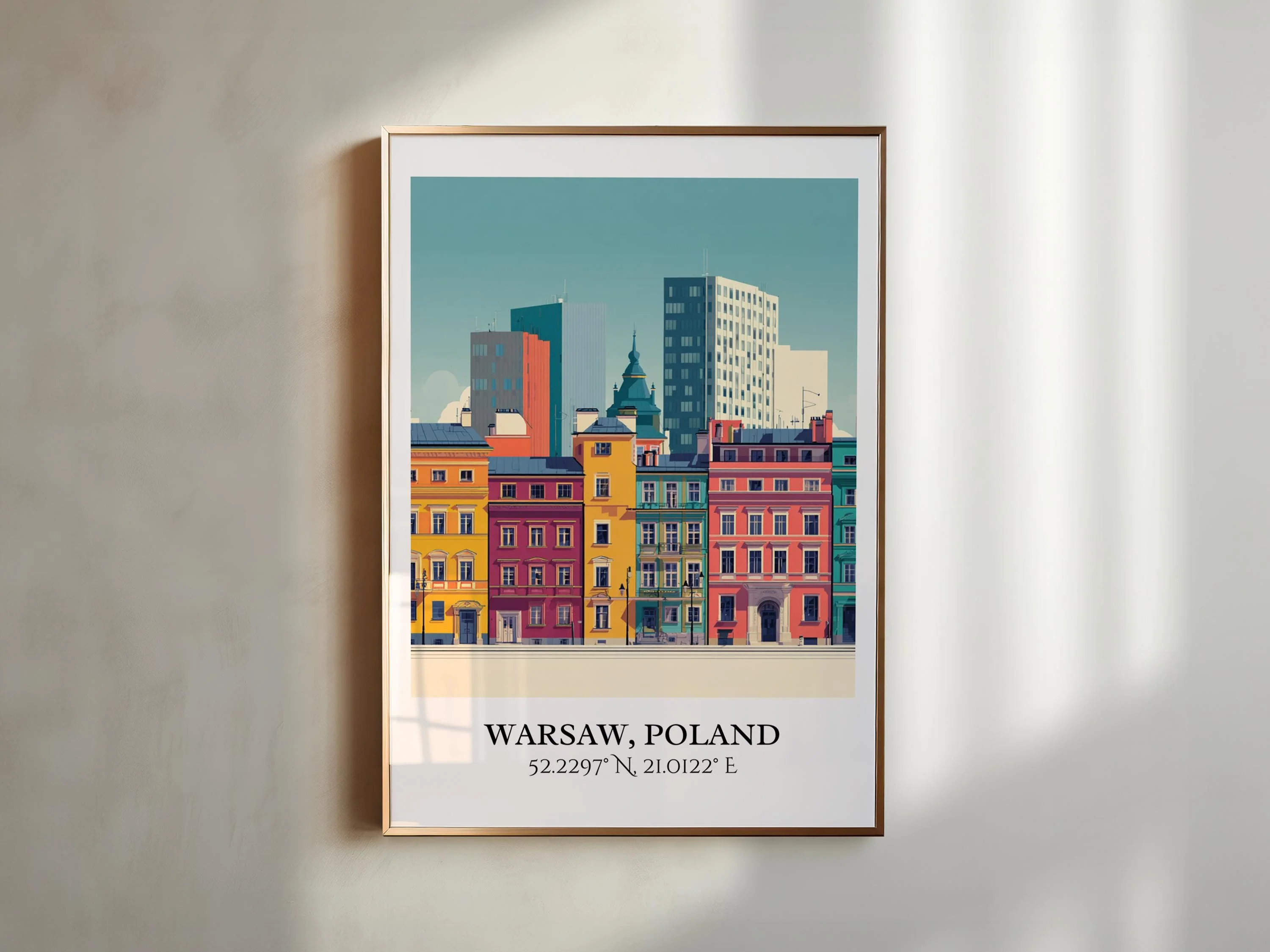 Warsaw, Poland – Watercolor Art Print - Image 5