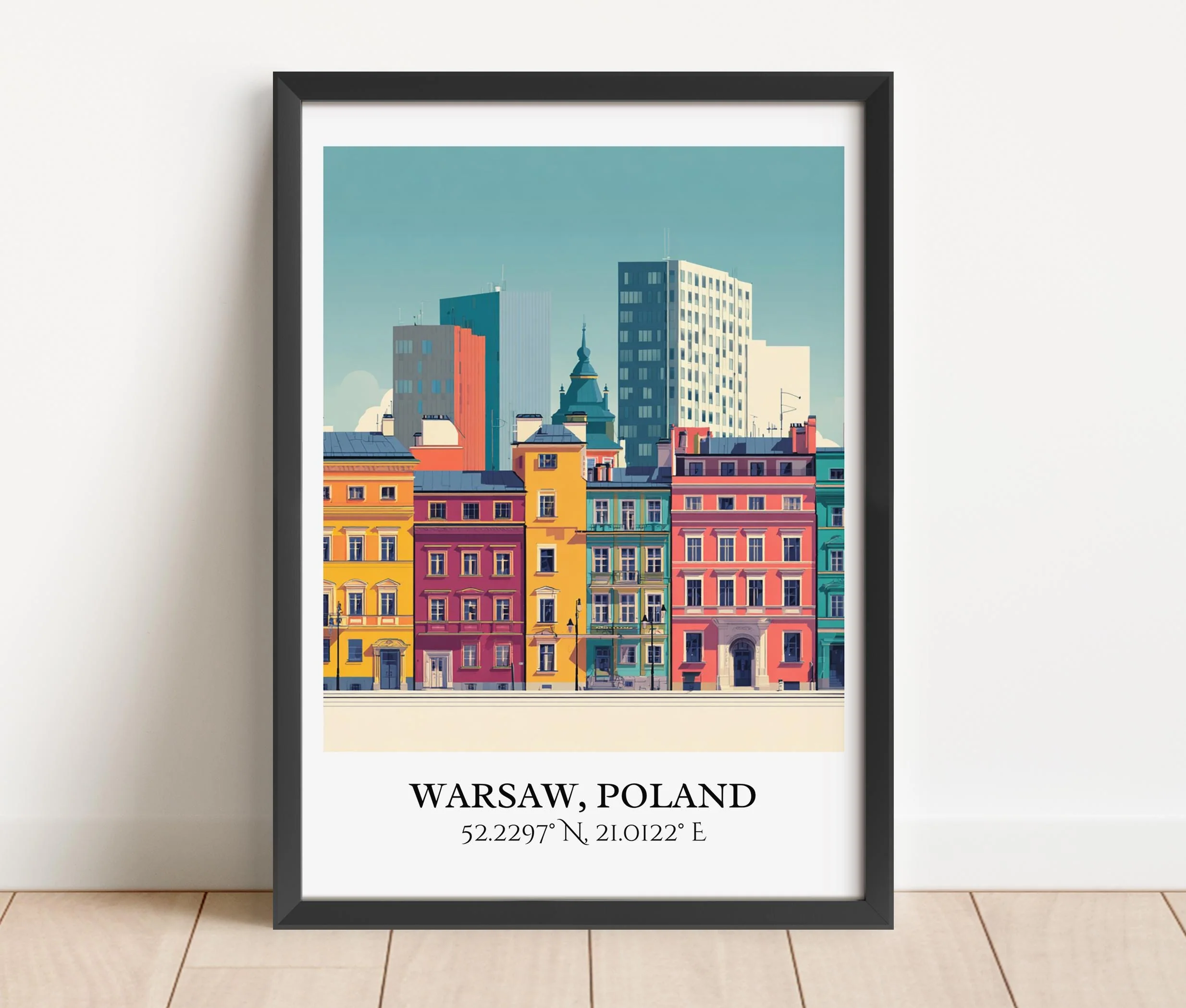 Warsaw, Poland – Watercolor Art Print - Image 6