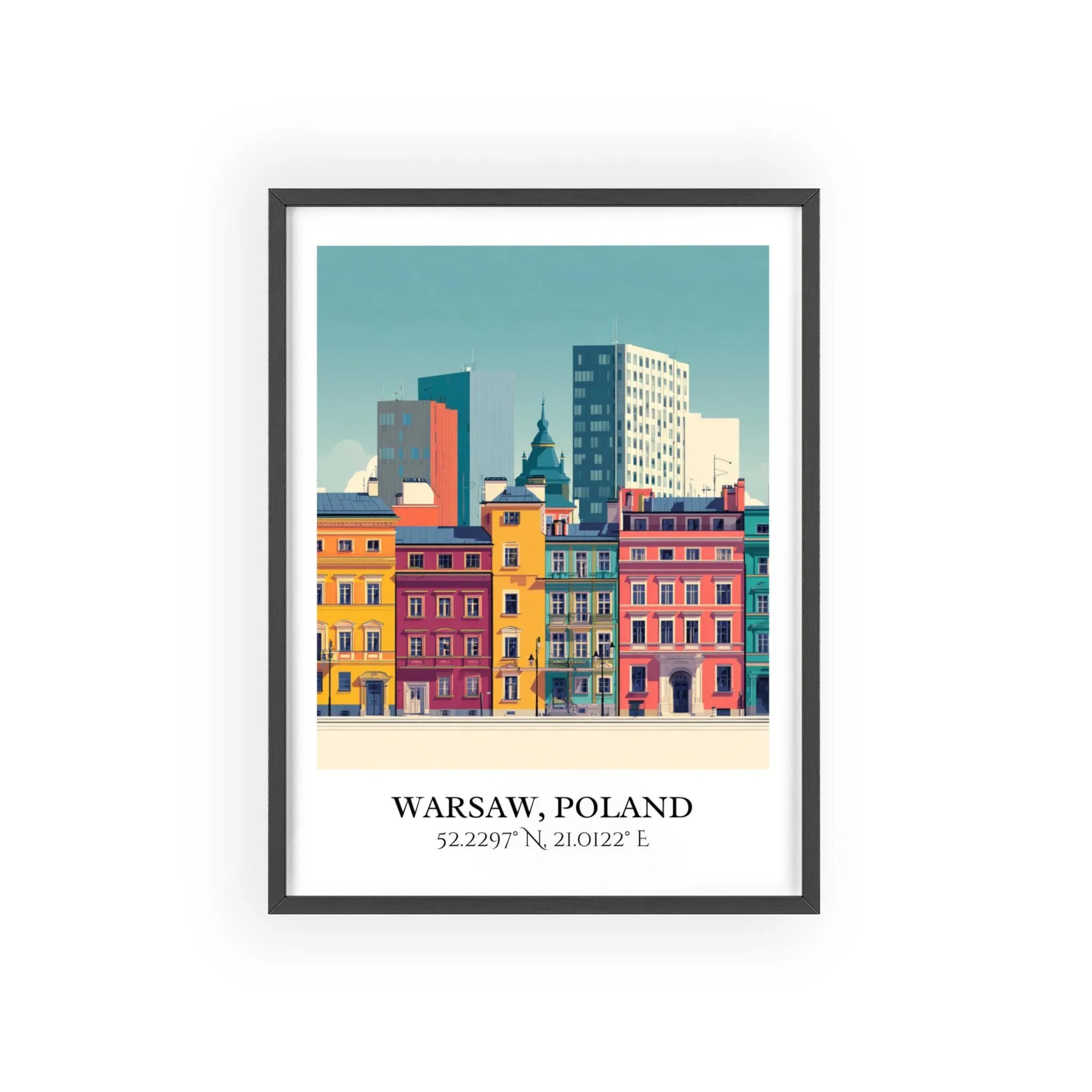 Warsaw, Poland – Watercolor Art Print - Image 7