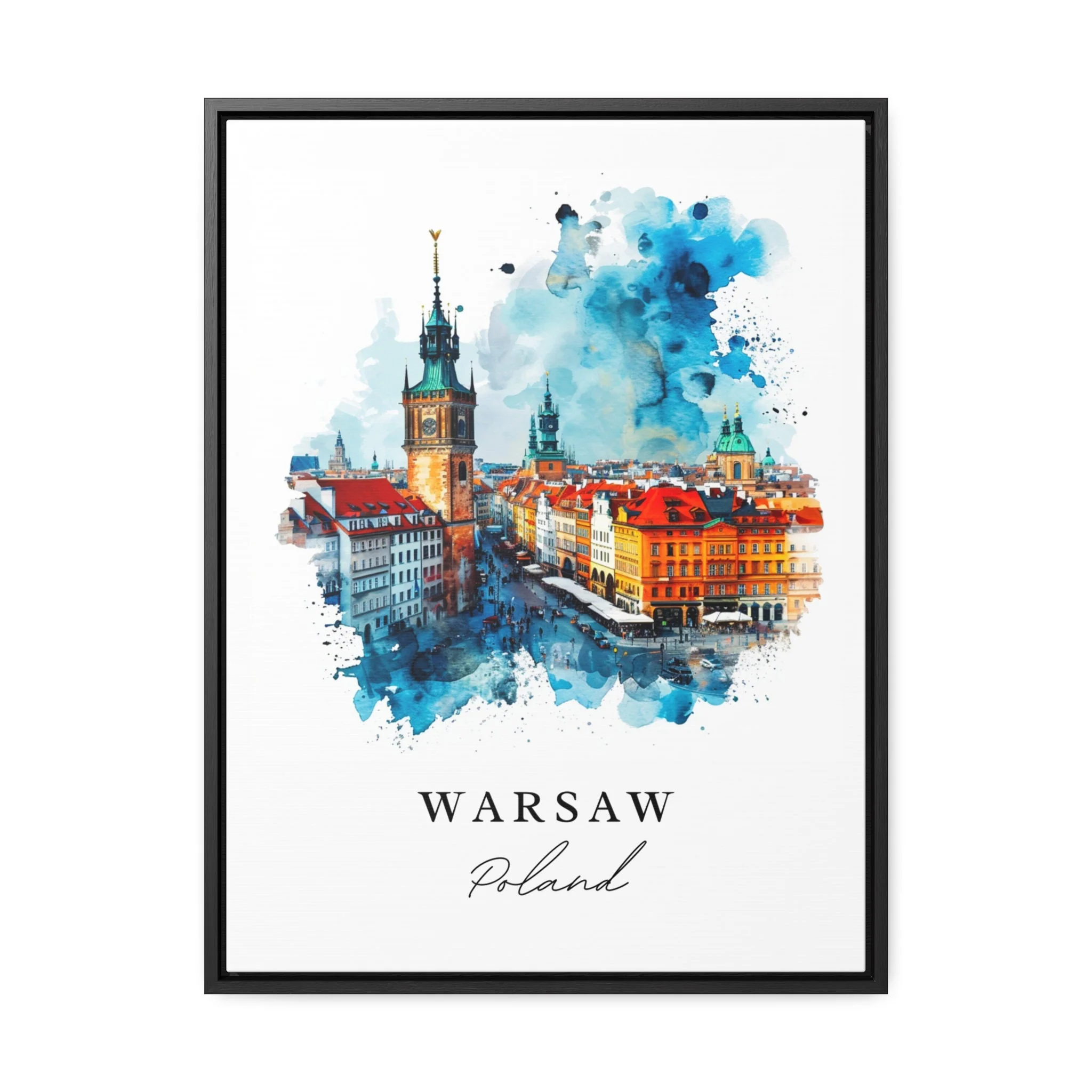 Warsaw, Poland – Watercolor Art Print - Image 6