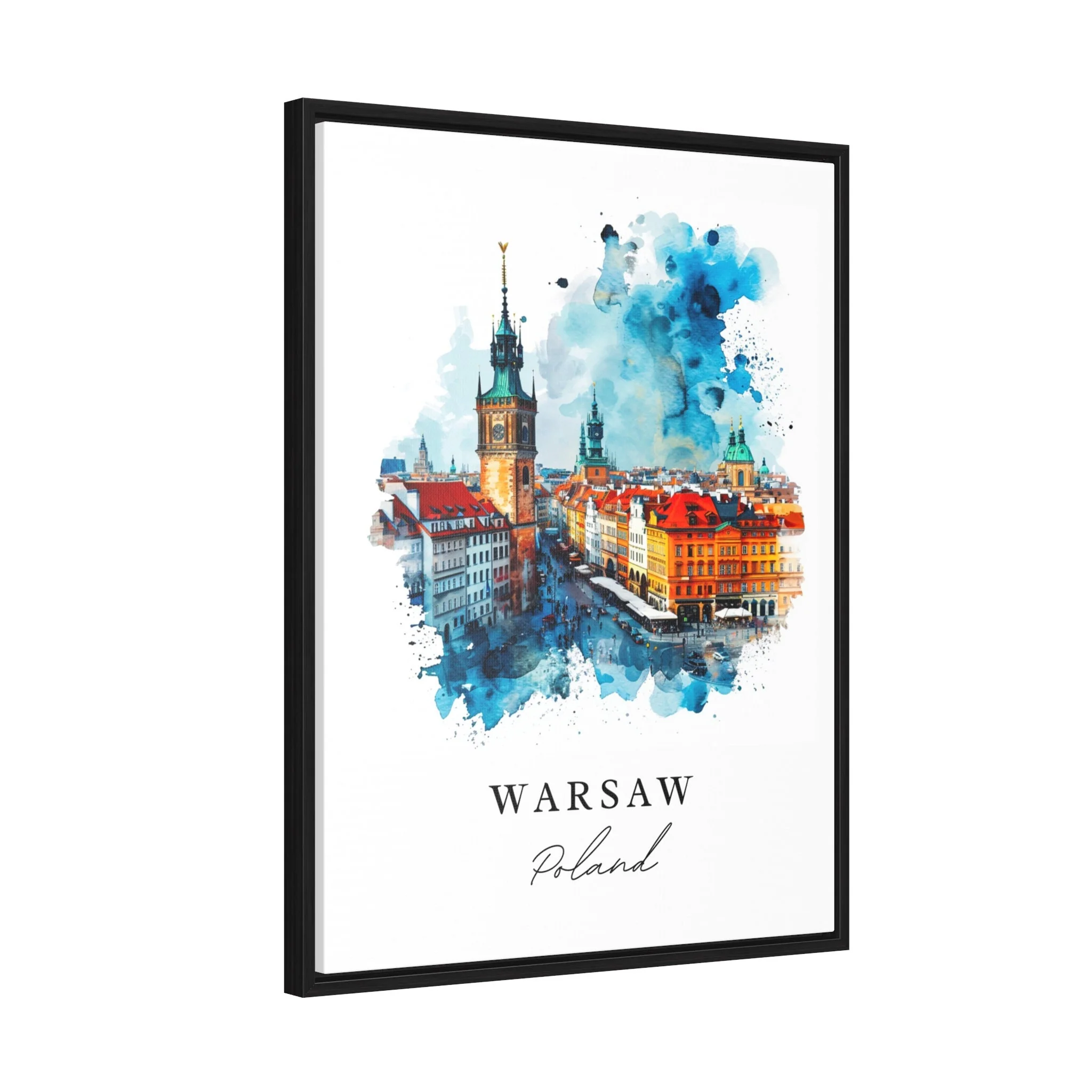 Warsaw, Poland – Watercolor Art Print - Image 7