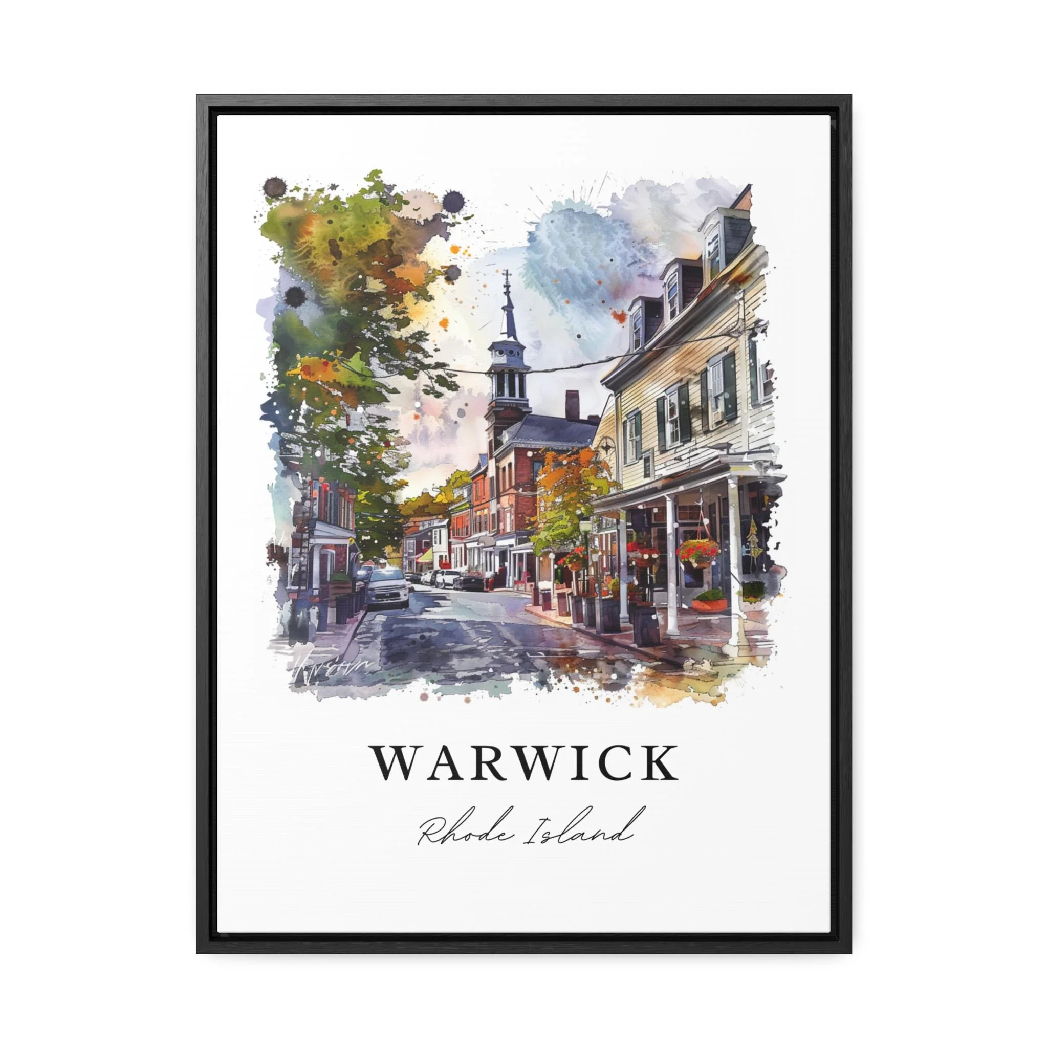 Warwick, Rhode Island – Watercolor Art Print - Image 6