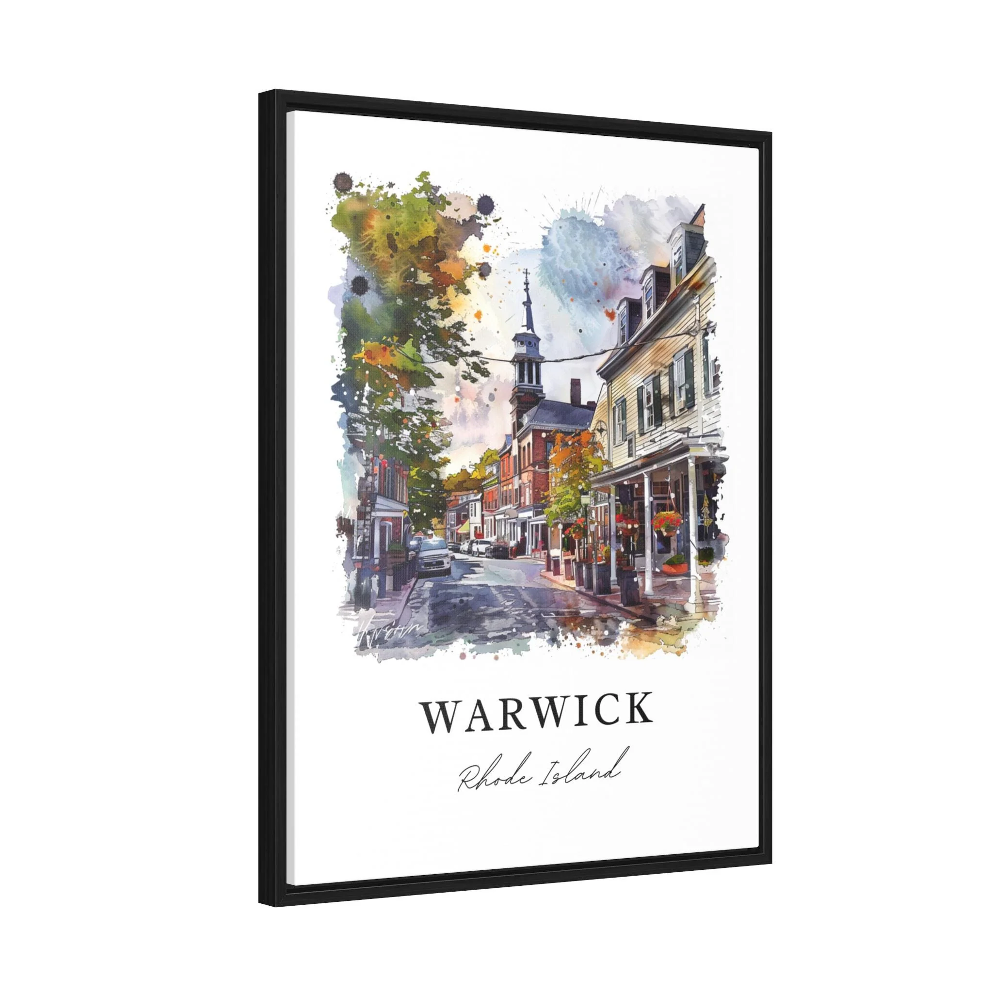 Warwick, Rhode Island – Watercolor Art Print - Image 7