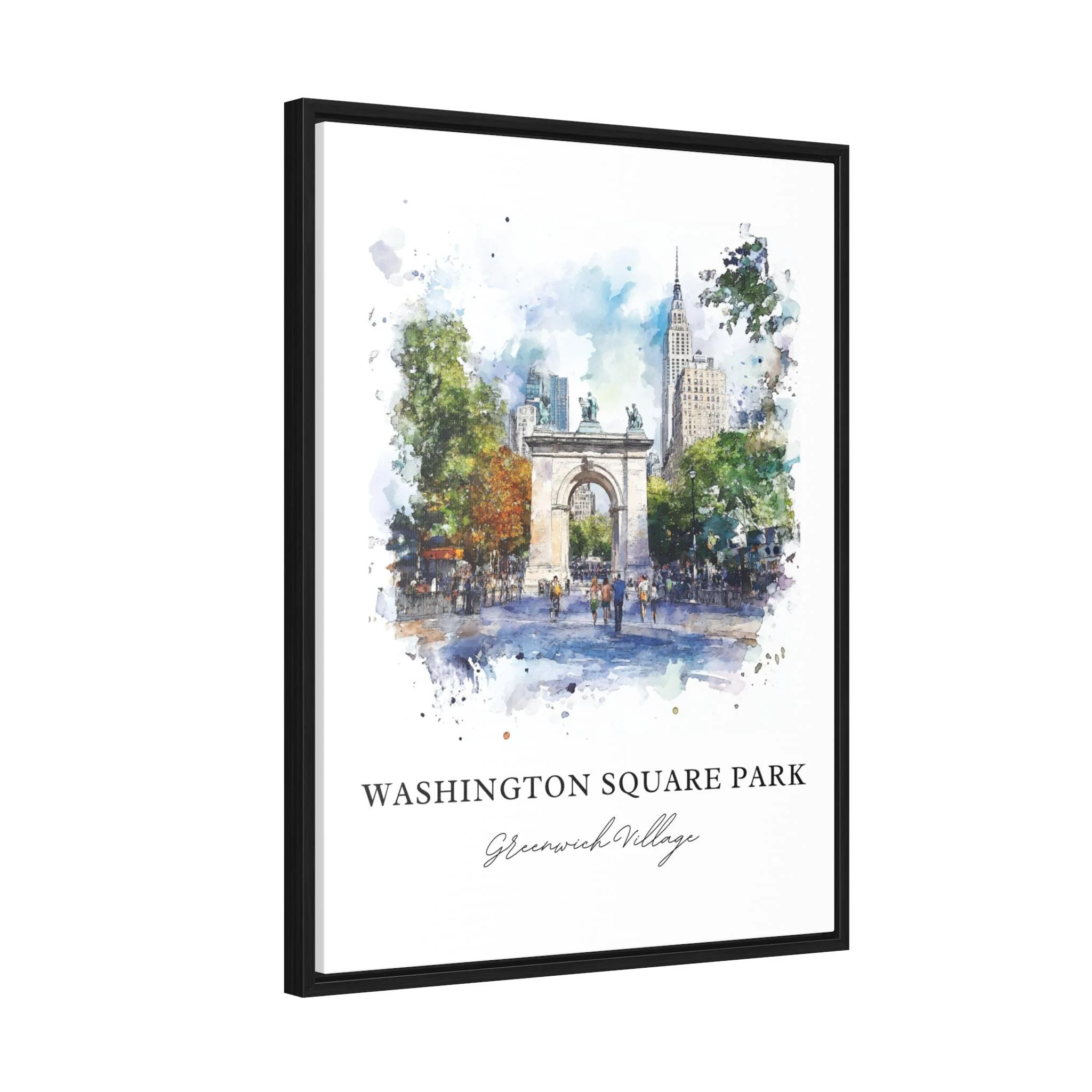 Washington Square Park, USA – Watercolor Art Print - Image 6