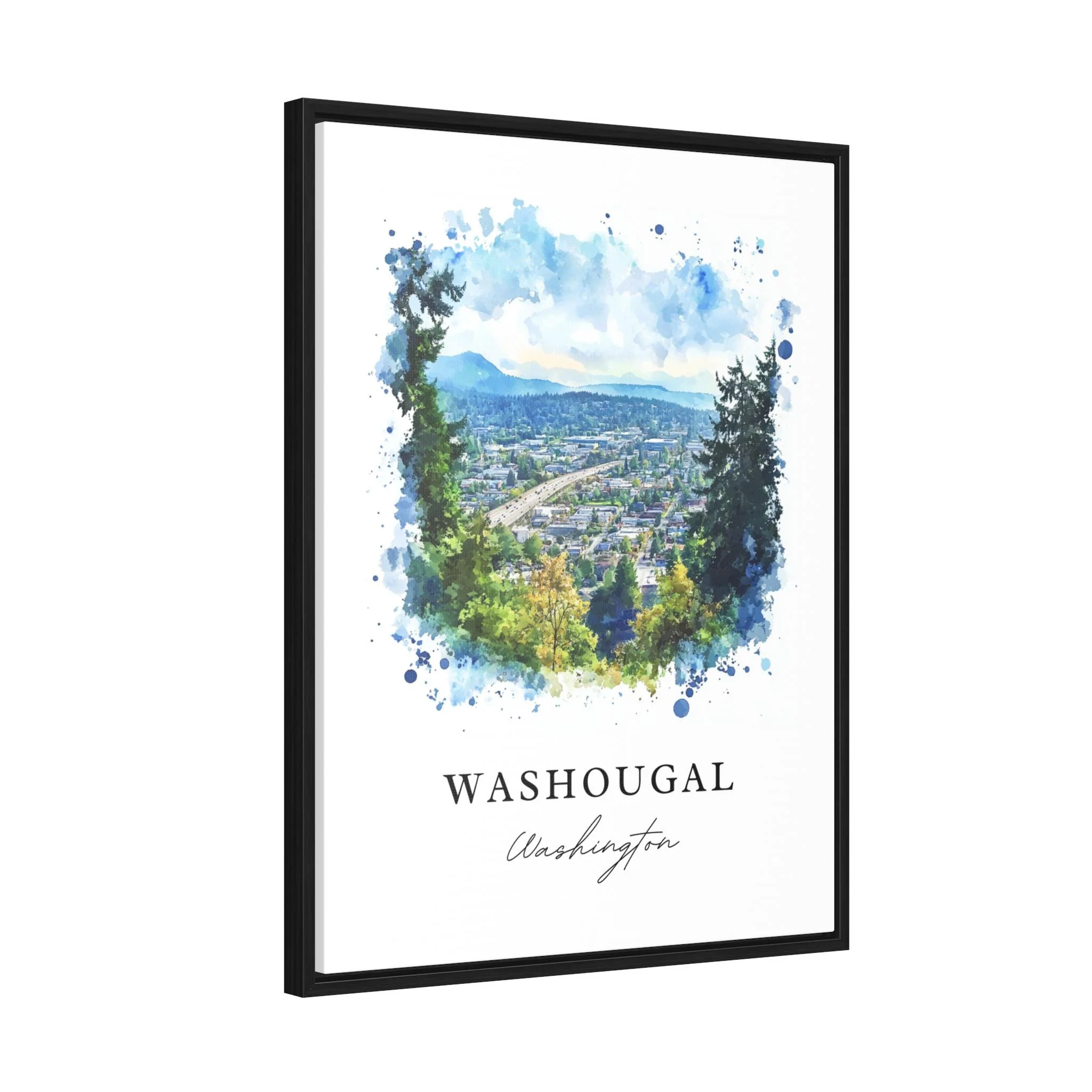 Washougal, WA, USA – Watercolor Art Print - Image 5