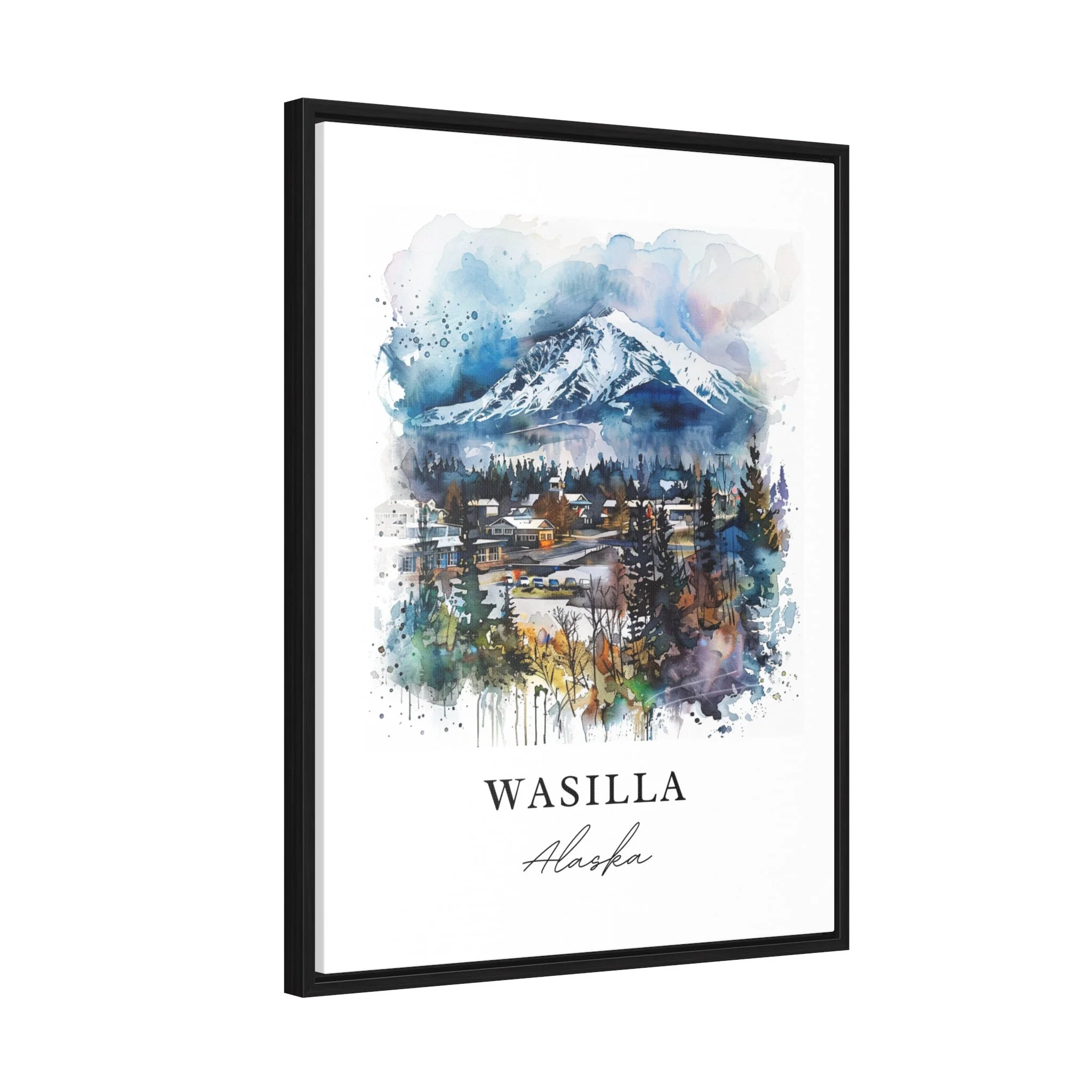 Wasilla, Alaska, Alaska – Watercolor Art Print - Image 6