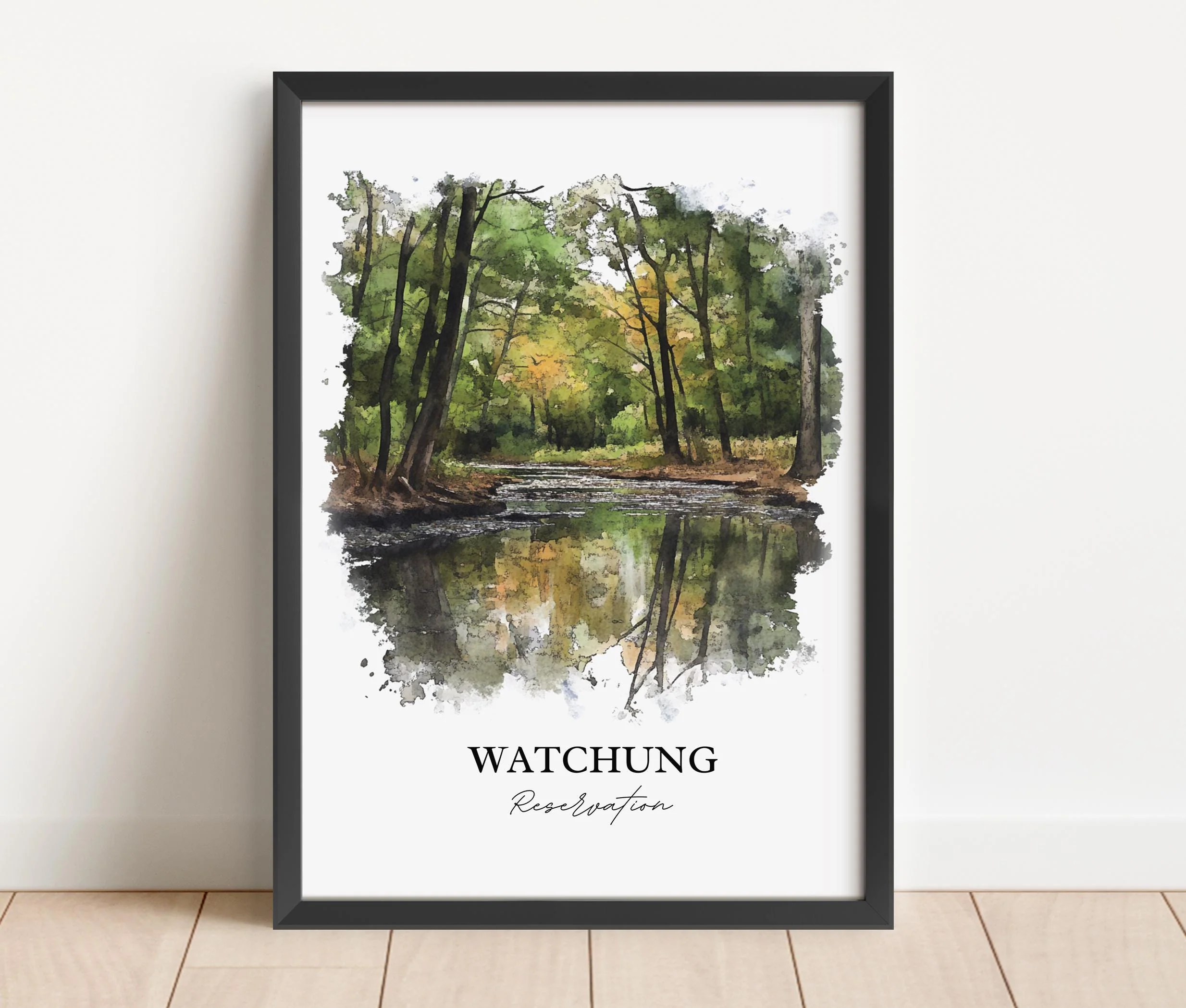Watchung Reservation, USA – Watercolor Art Print - Image 4