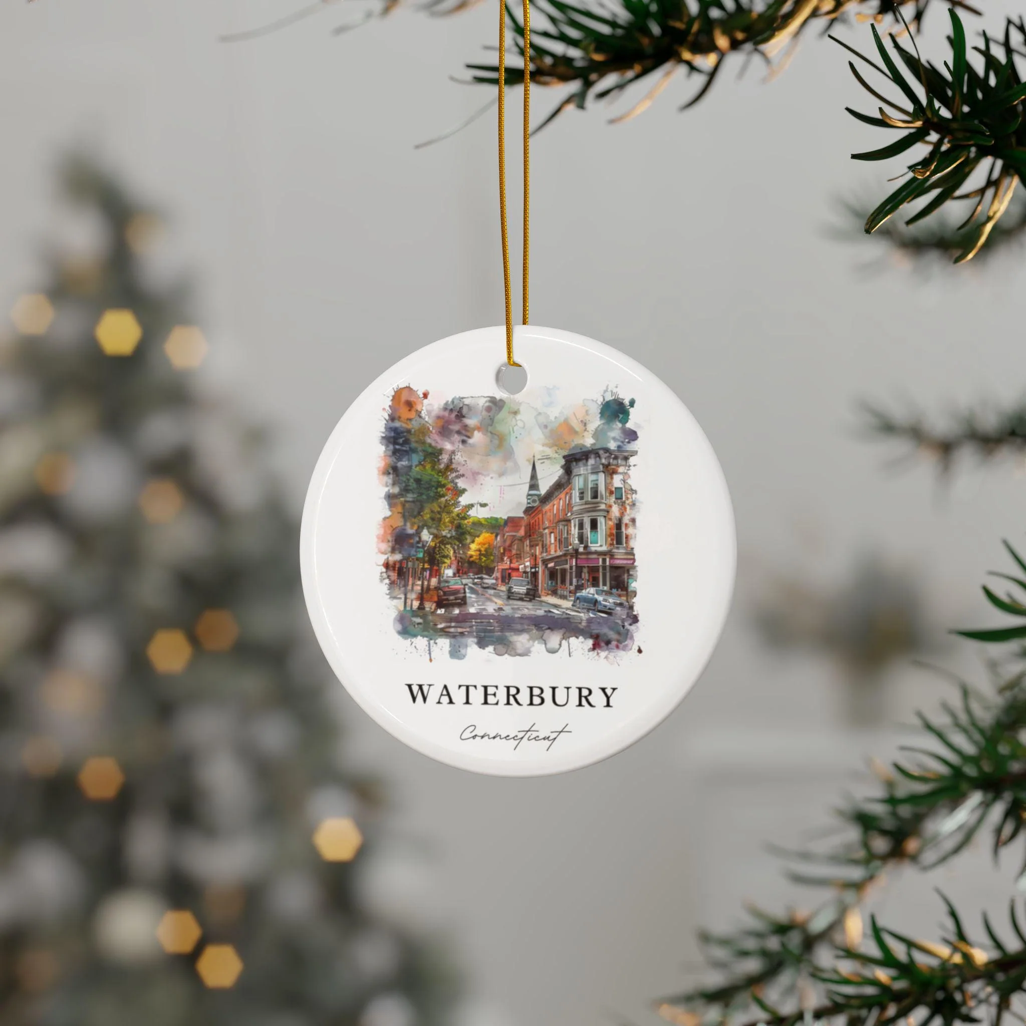 Waterbury CT Ornament: Unique Souvenir, Waterbury Connecticut Decor, and Authentic Waterbury CT Gift - Image 3