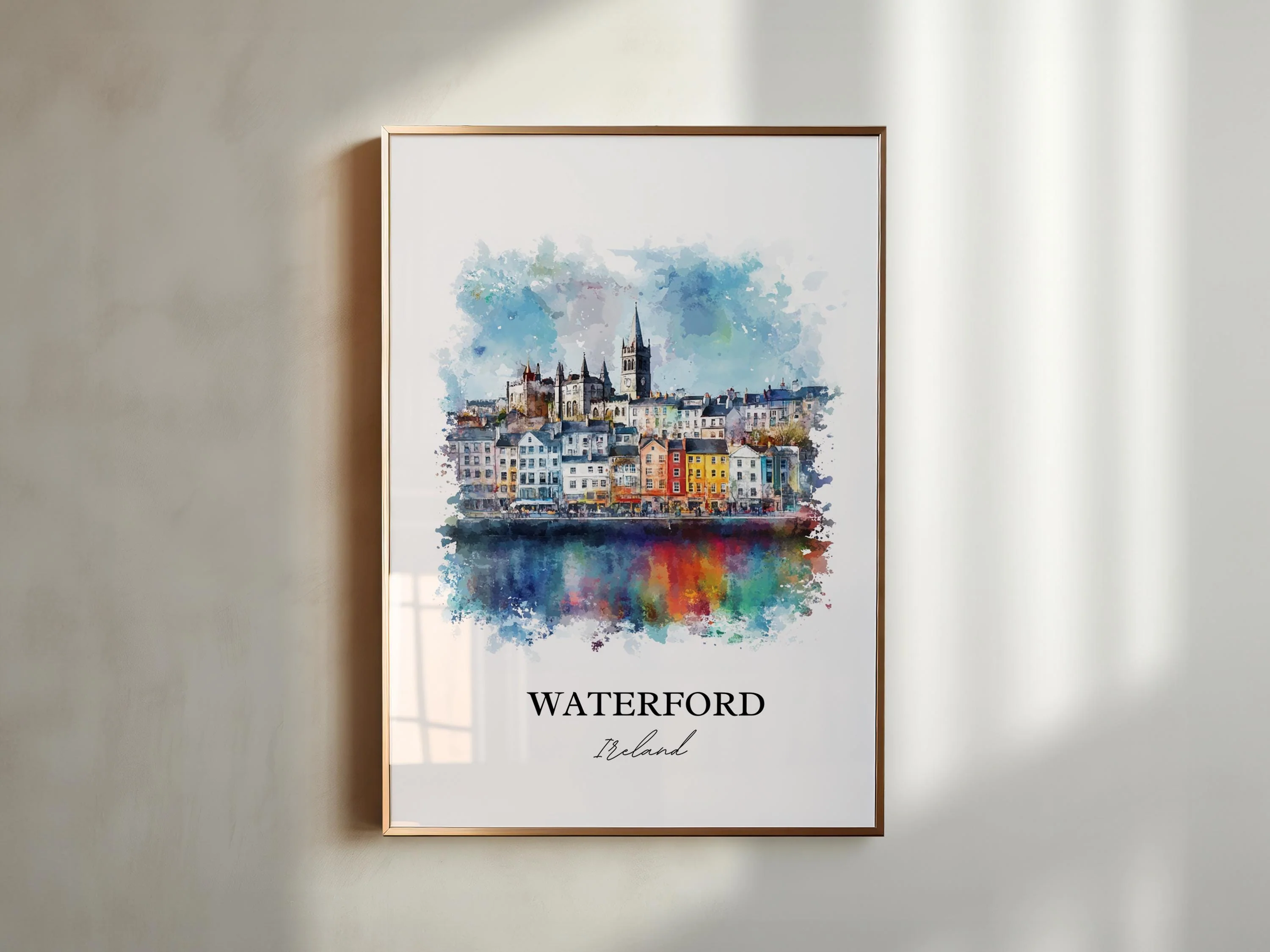 Waterford, Ireland – Watercolor Art Print - Image 3