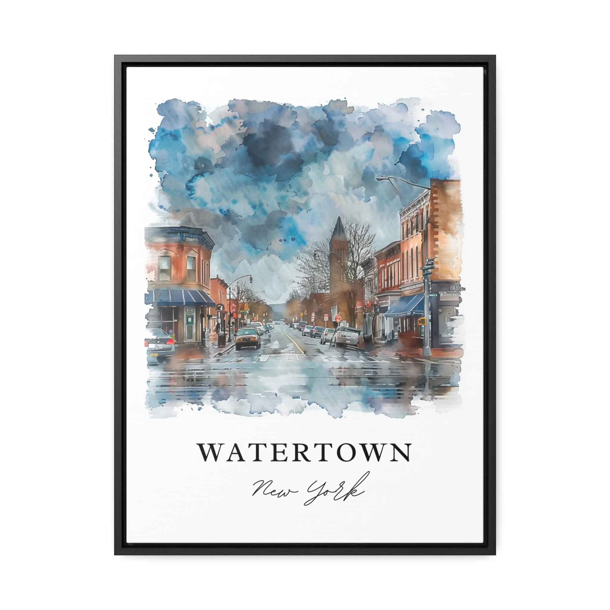 Watertown, USA – Watercolor Art Print - Image 5