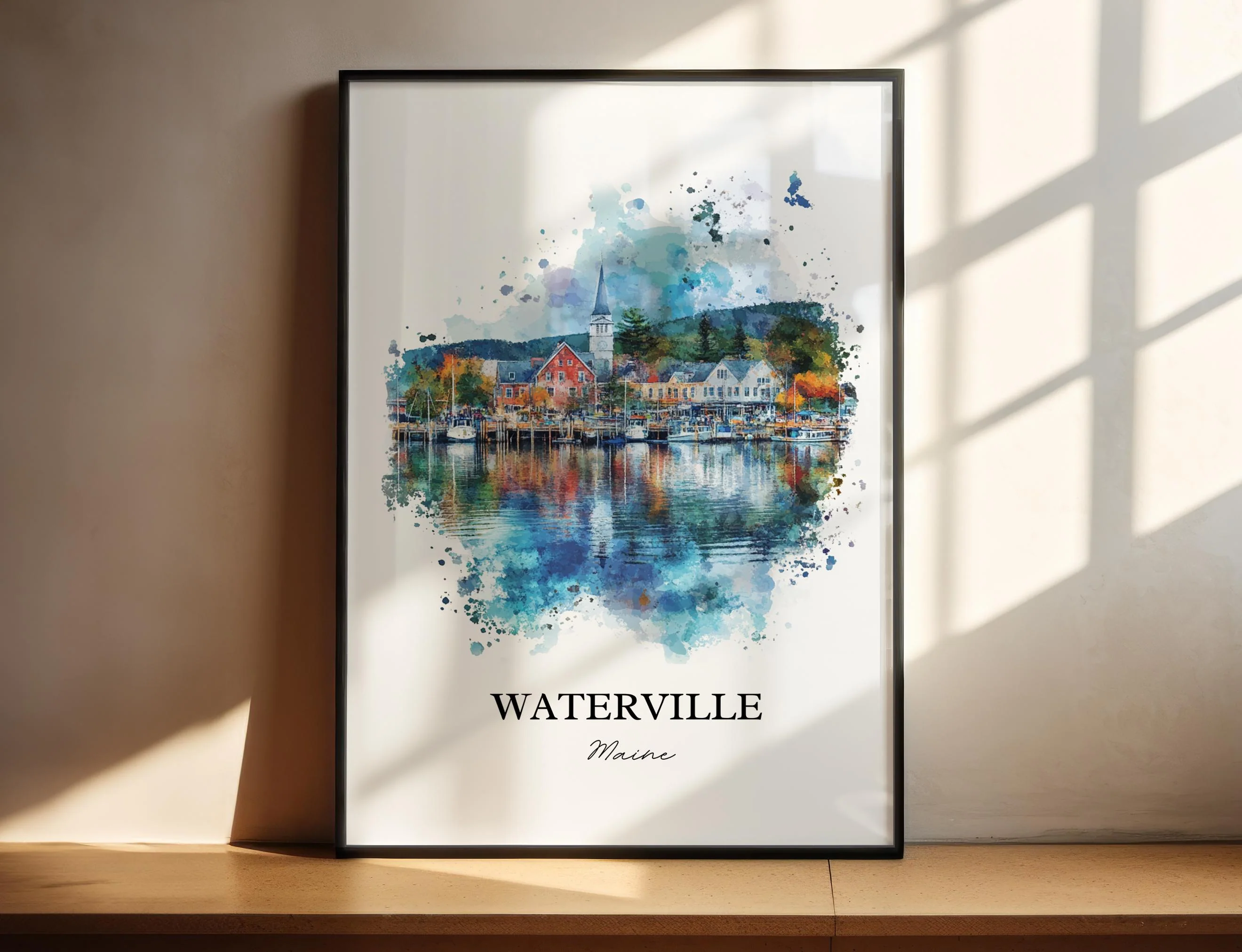 Waterville, USA – Watercolor Art Print