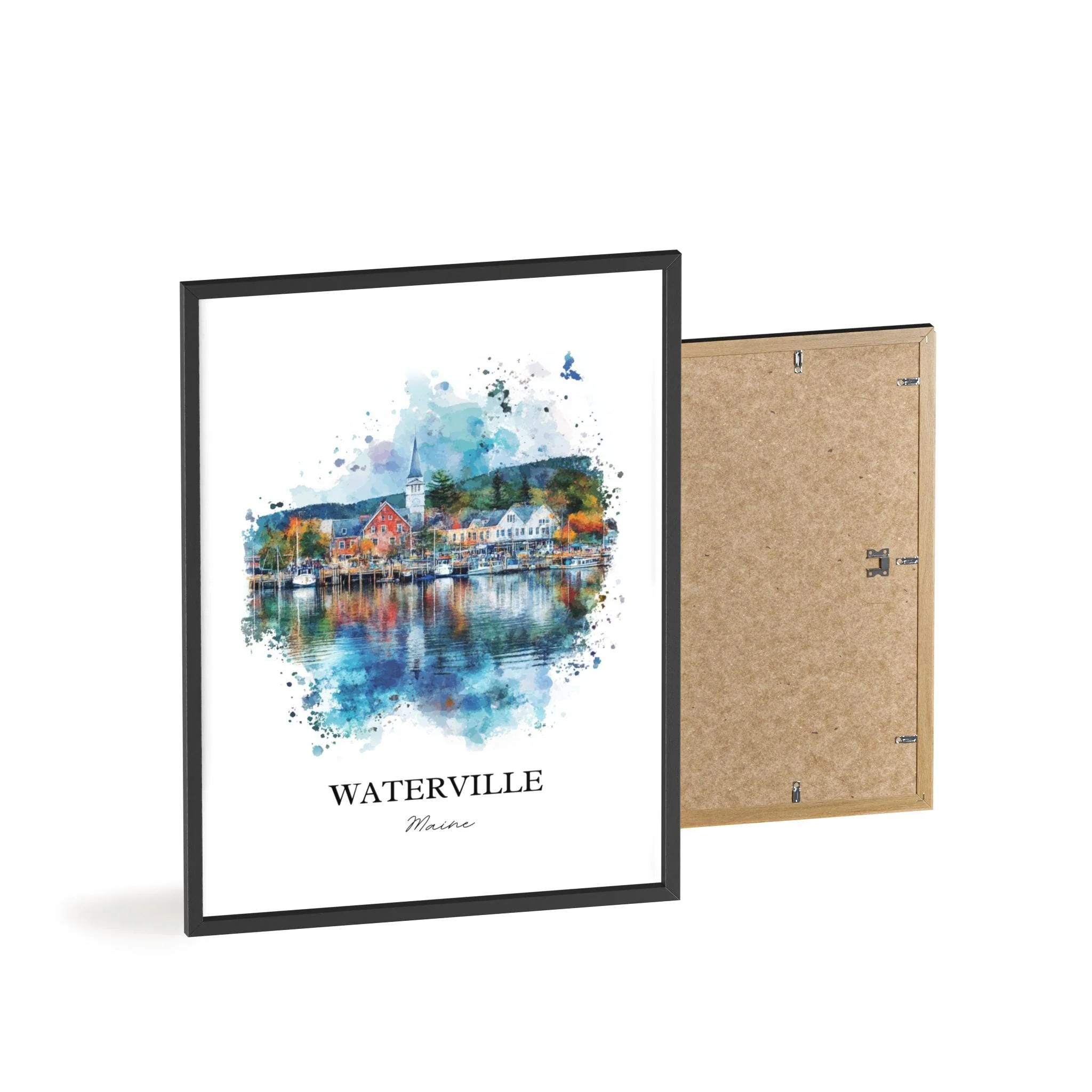 Waterville, USA – Watercolor Art Print - Image 8