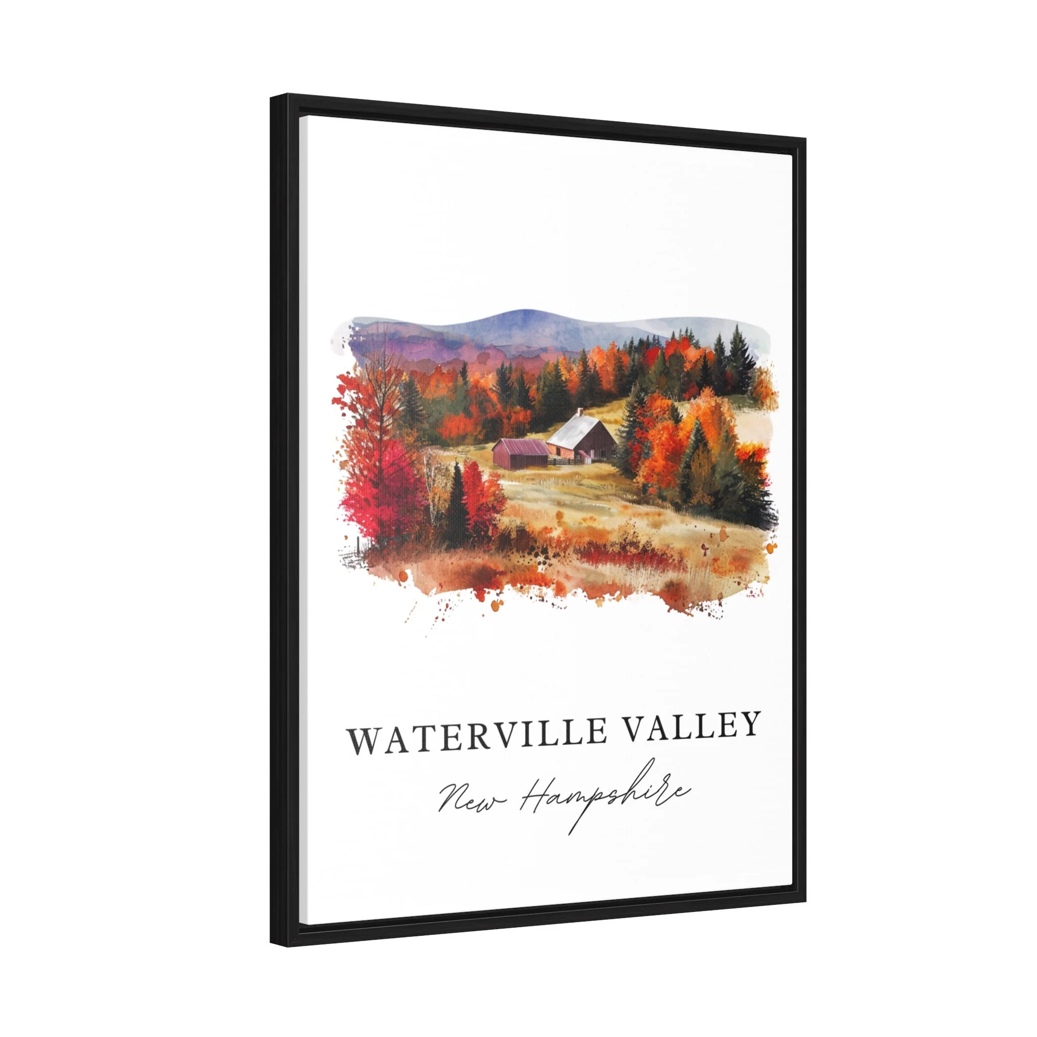 Waterville Valley, New Hampshire – Watercolor Art Print - Image 7