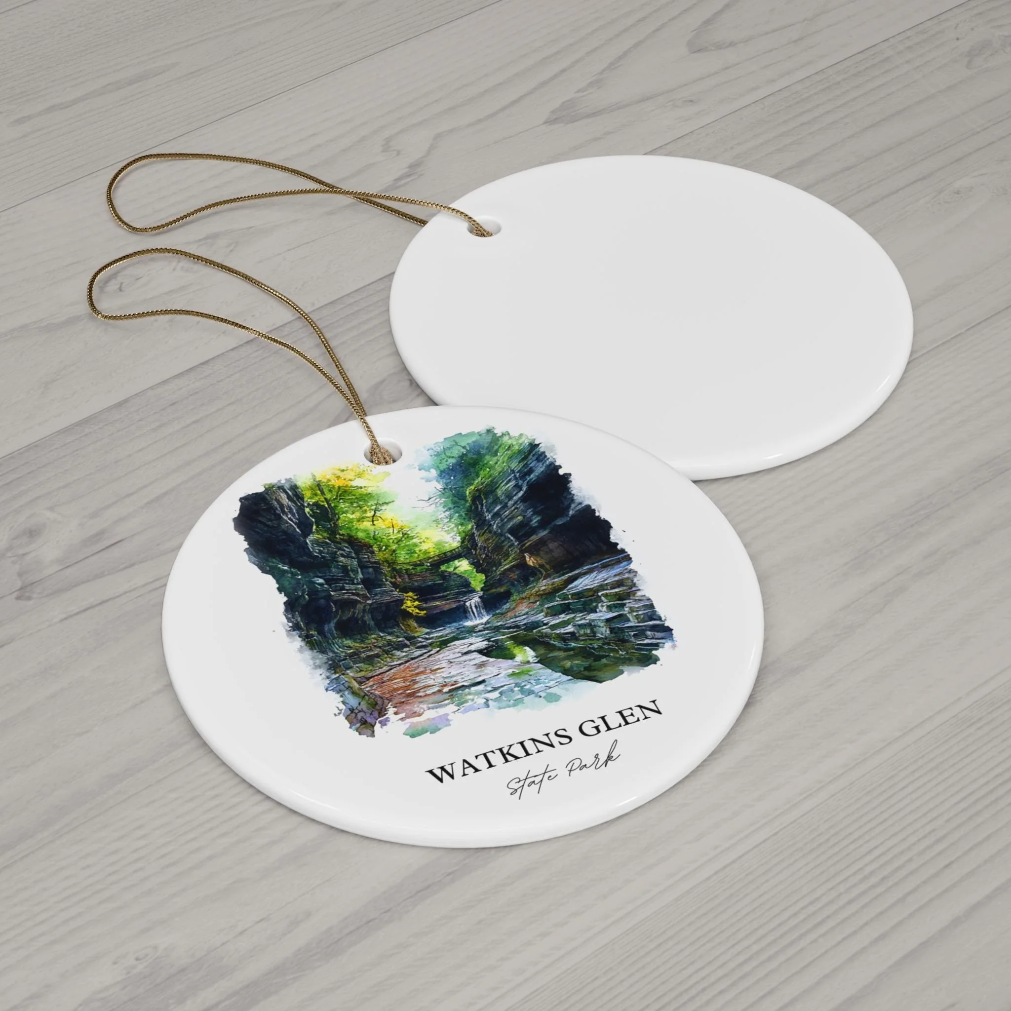 Watkins Glen Ornament: Unique Corning NY Souvenir, Watkins Glen Xmas Decor, and Authentic Ithaca NY Gift - Image 2