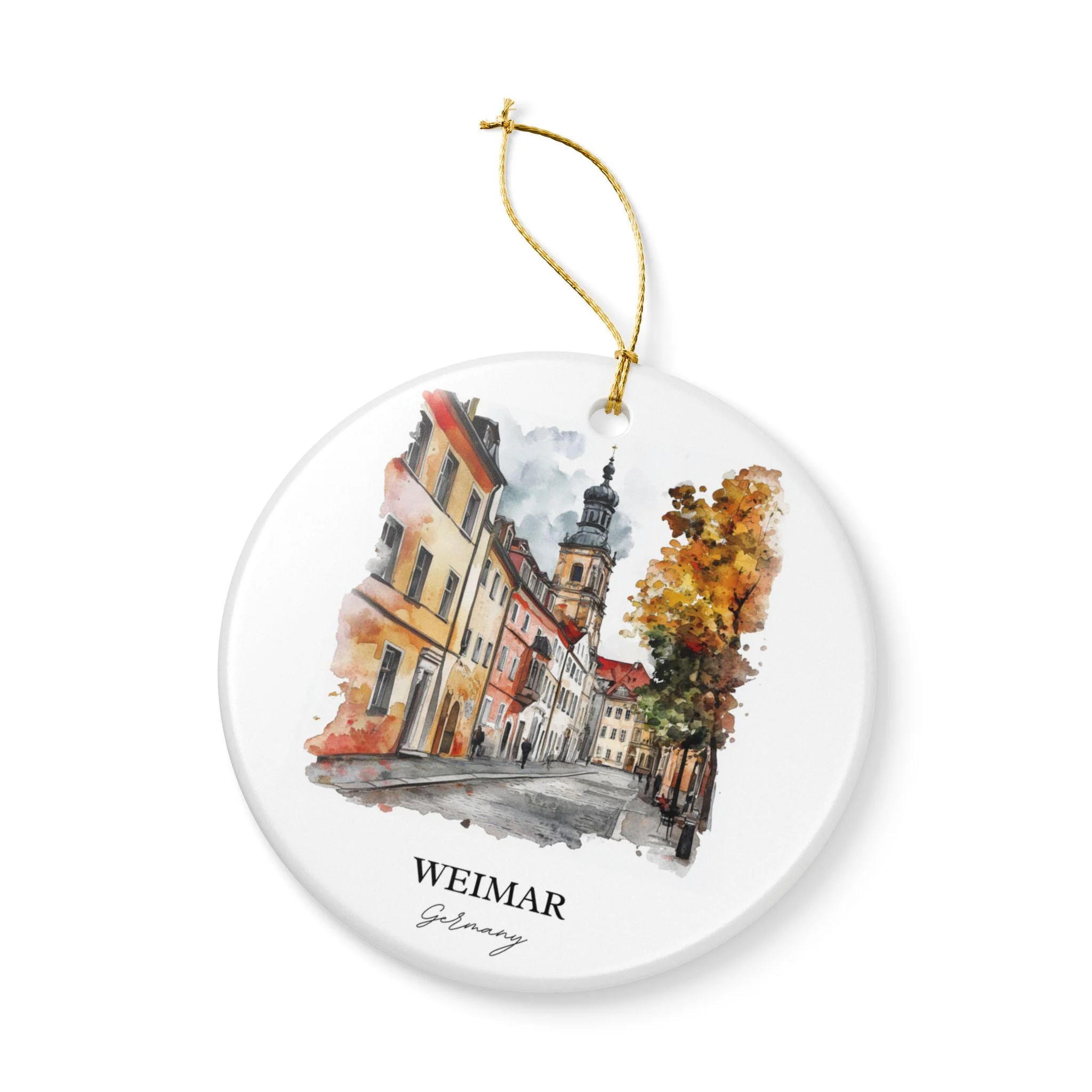 Weimar Germany Ornament: Unique Weimar Souvenir, Weimar Xmas Decor, and Authentic Weimar Germany Gift - Image 3
