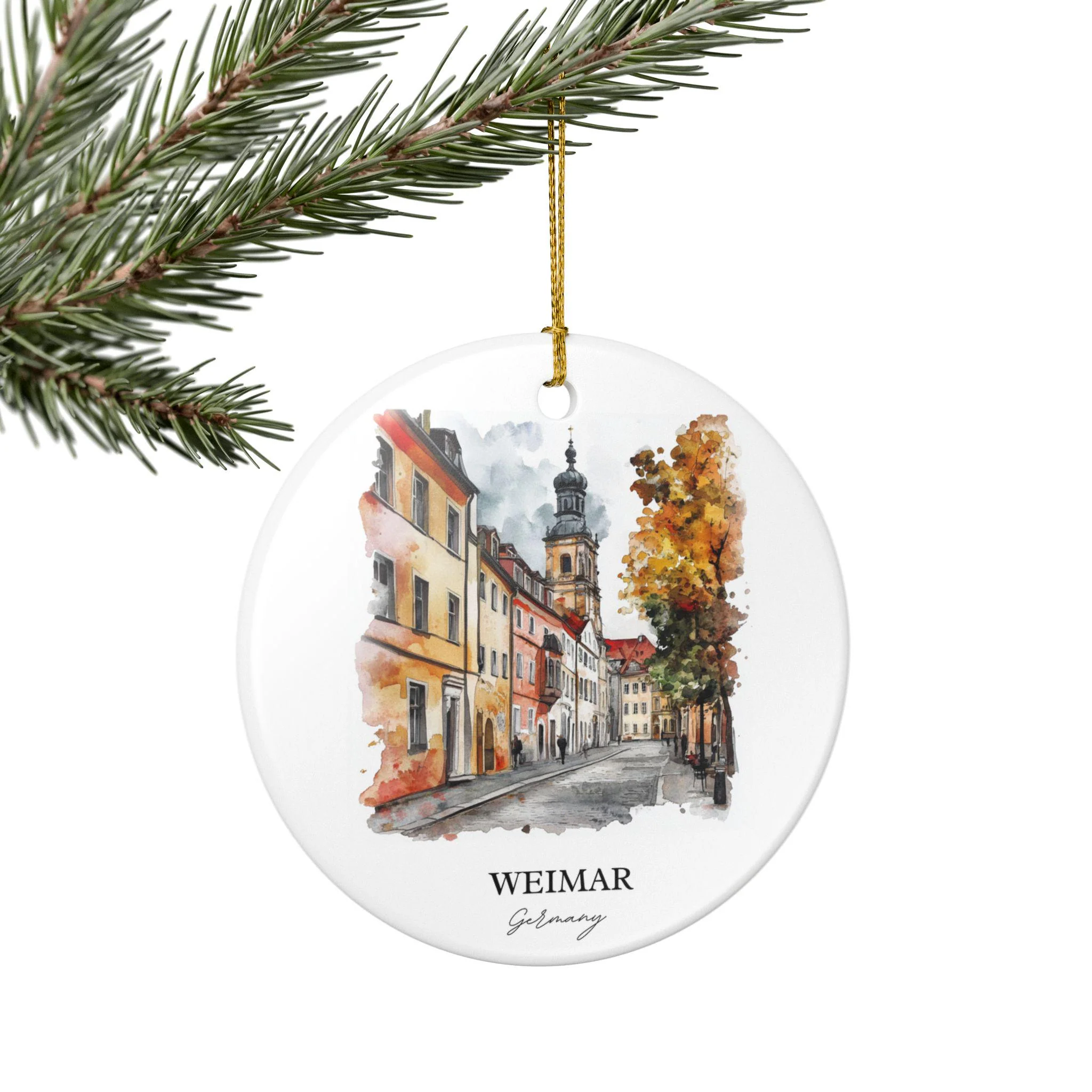 Weimar Germany Ornament: Unique Weimar Souvenir, Weimar Xmas Decor, and Authentic Weimar Germany Gift - Image 5