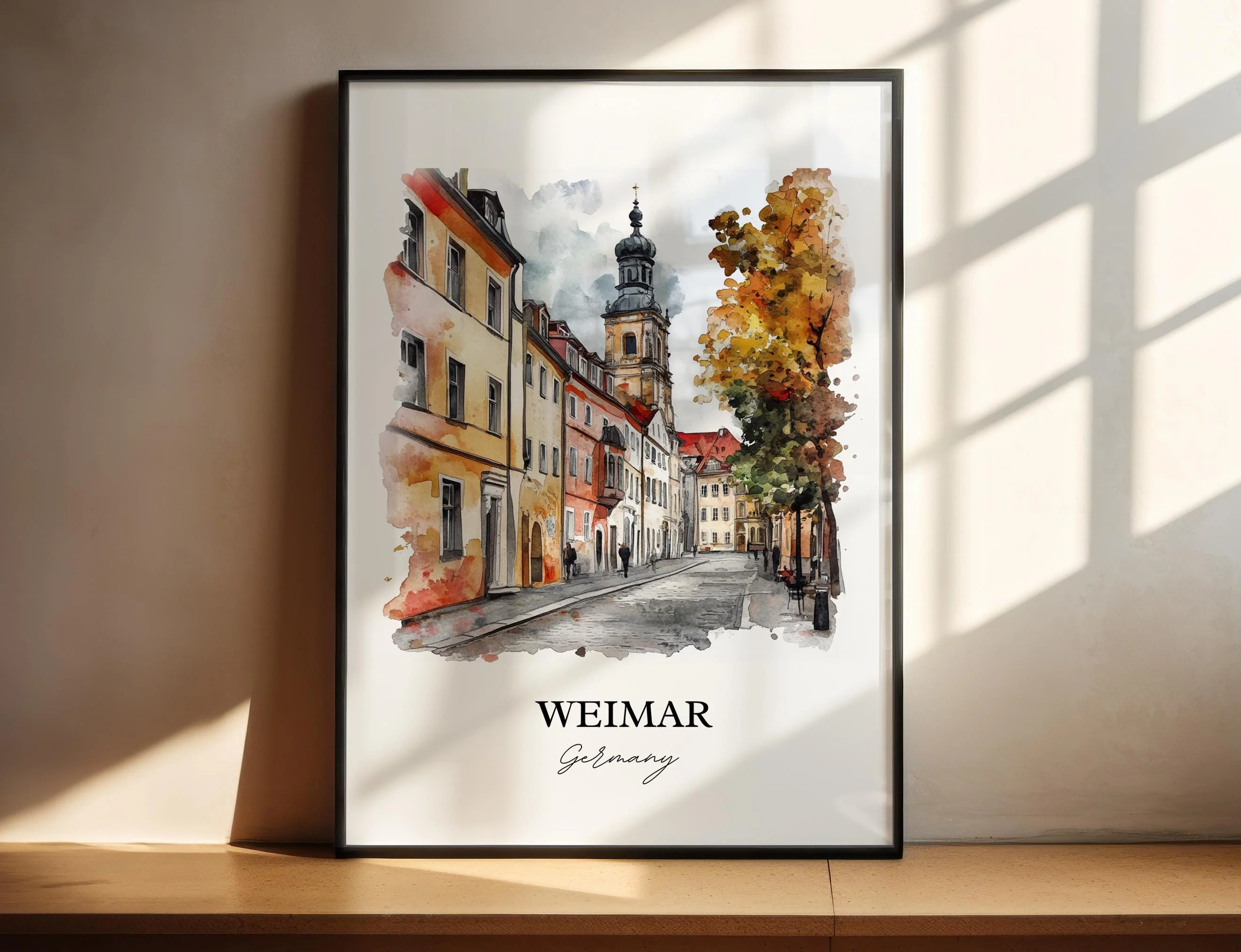 Weimar, Germany – Watercolor Art Print
