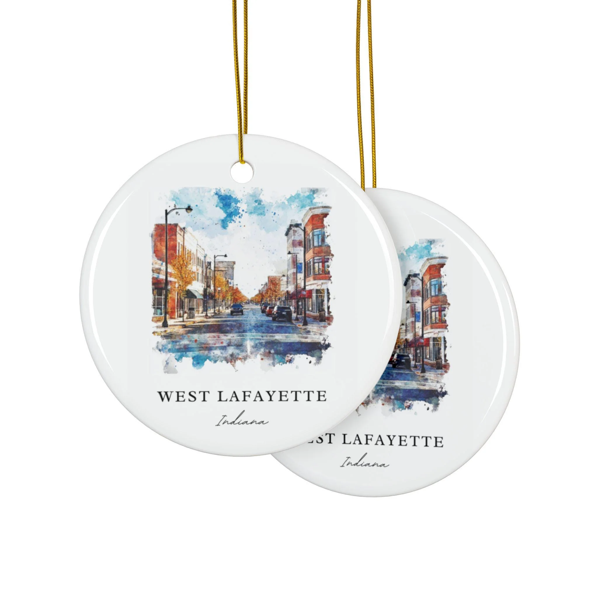 West Lafayette Ornament: Unique Purdue Souvenir, West Lafayette IN Decor, and Authentic Purdue Univ Xmas Gift - Image 2