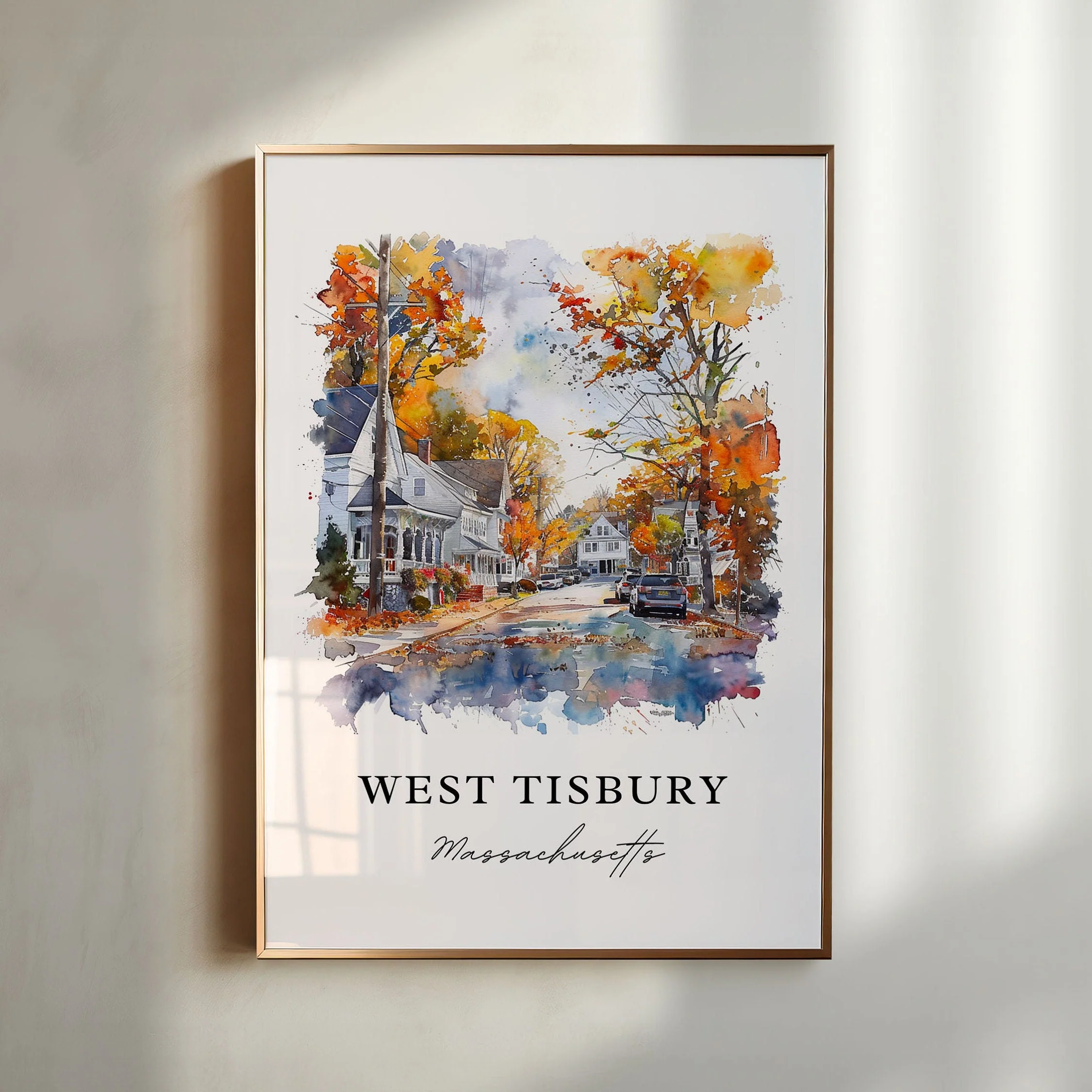 West Tisbury, USA – Watercolor Art Print