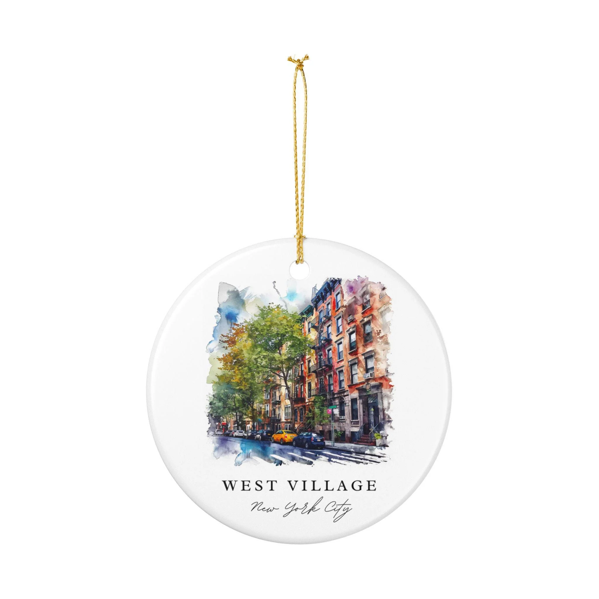 West Village Ornament: Unique West Village NYC Souvenir, Manhattan Xmas Decor, and Authentic Manhattan Gift - Image 3