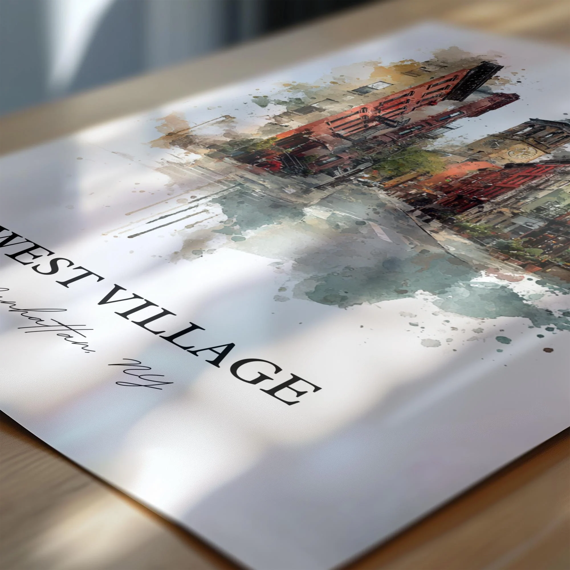 West Village, NYC – Watercolor Art Print - Image 3