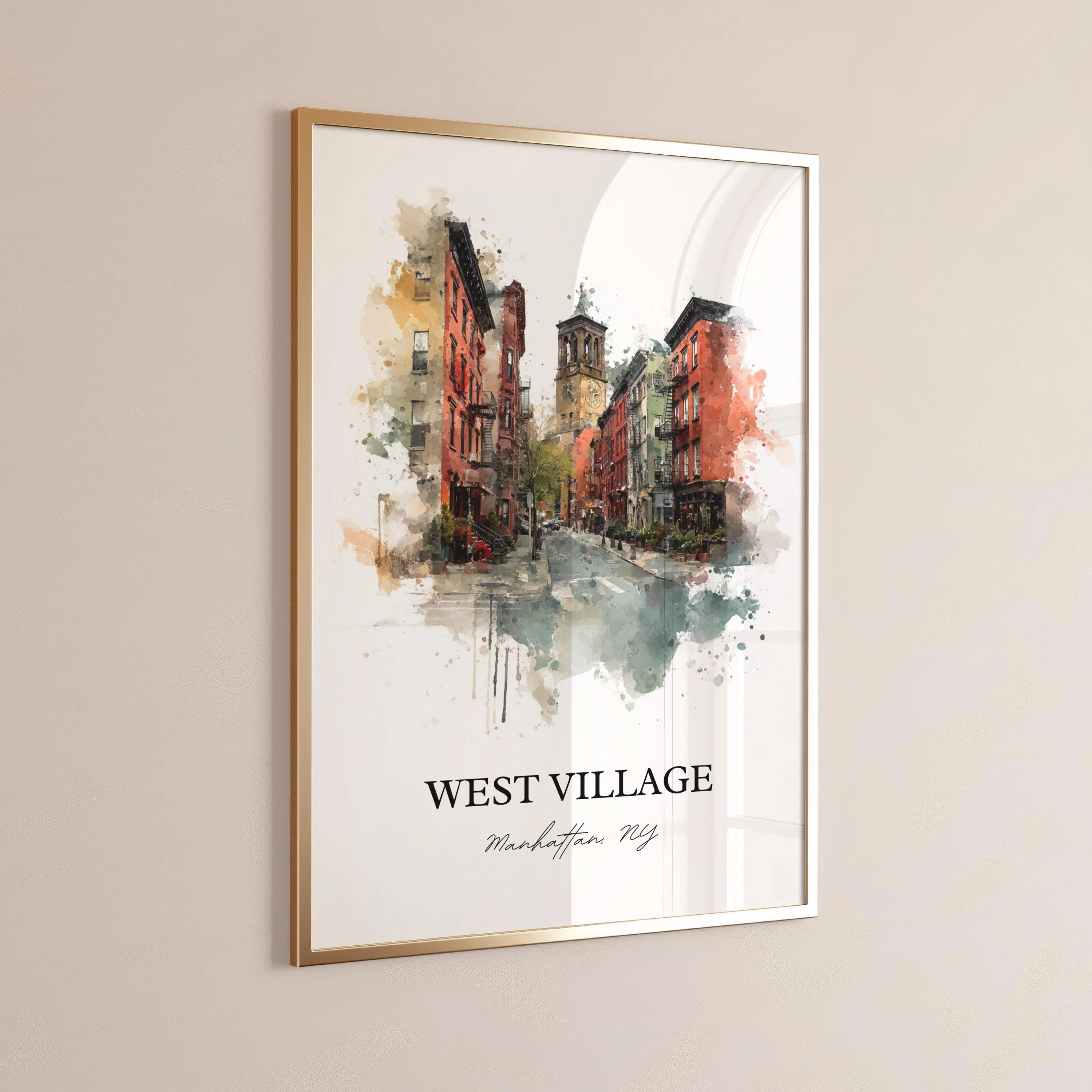 West Village, NYC – Watercolor Art Print - Image 5