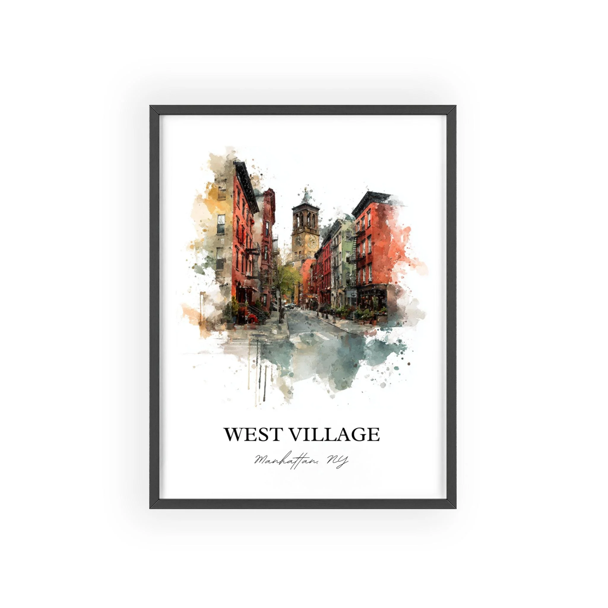 West Village, NYC – Watercolor Art Print - Image 9
