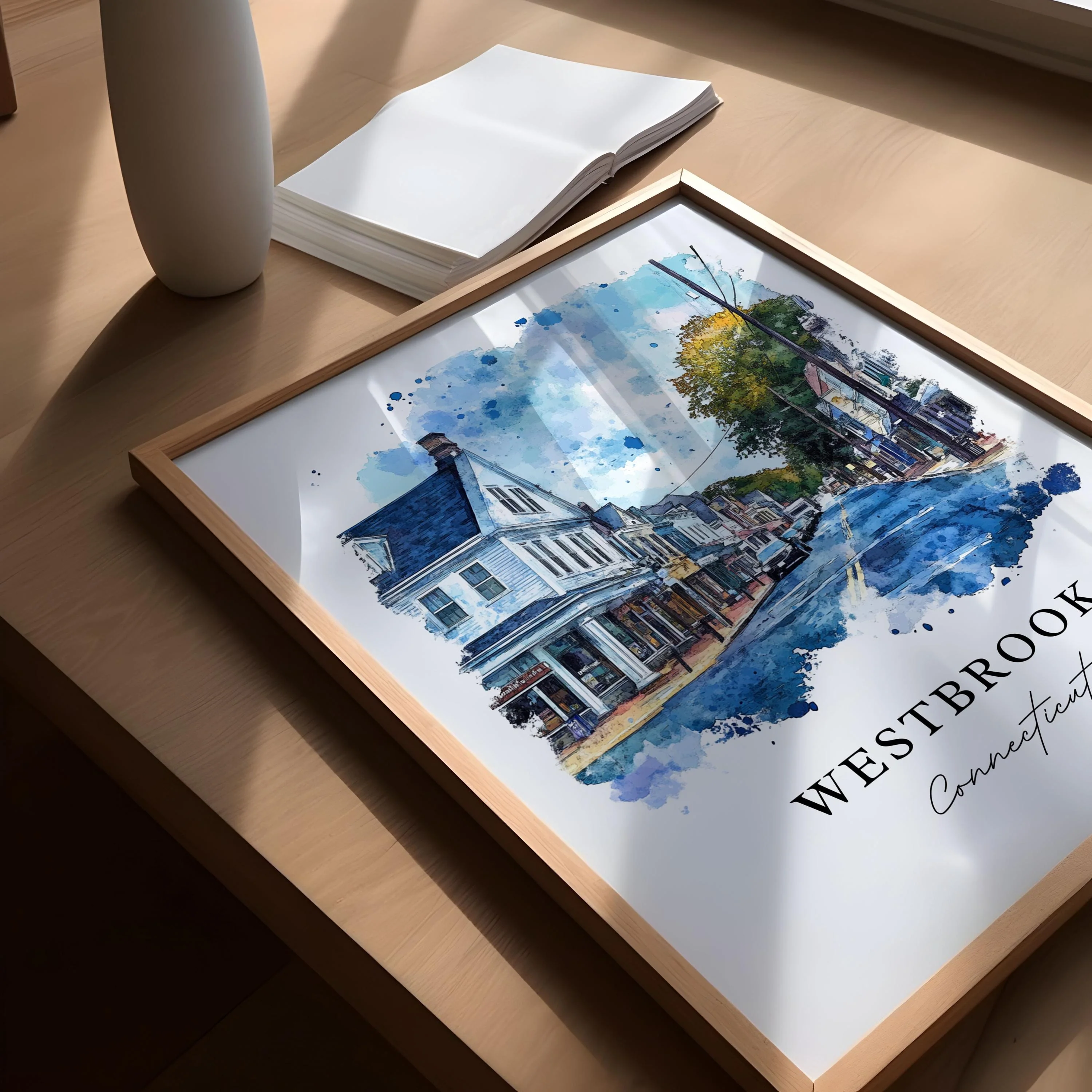 Westbrook, CT – Watercolor Art Print - Image 3
