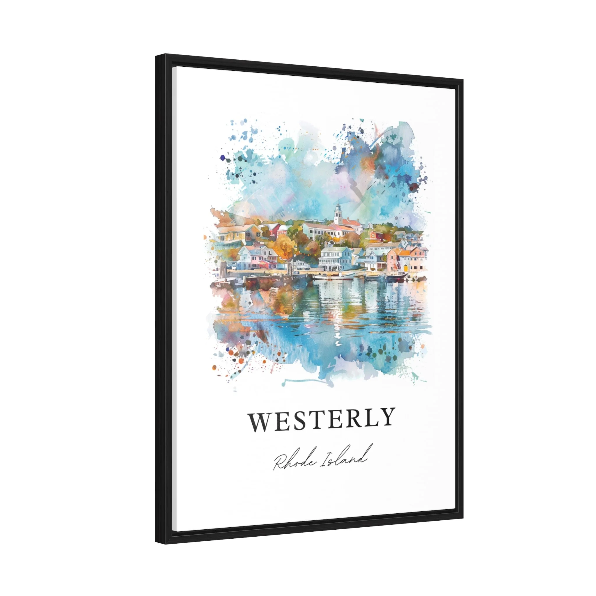 Westerly, RI, Rhode Island – Watercolor Art Print - Image 6