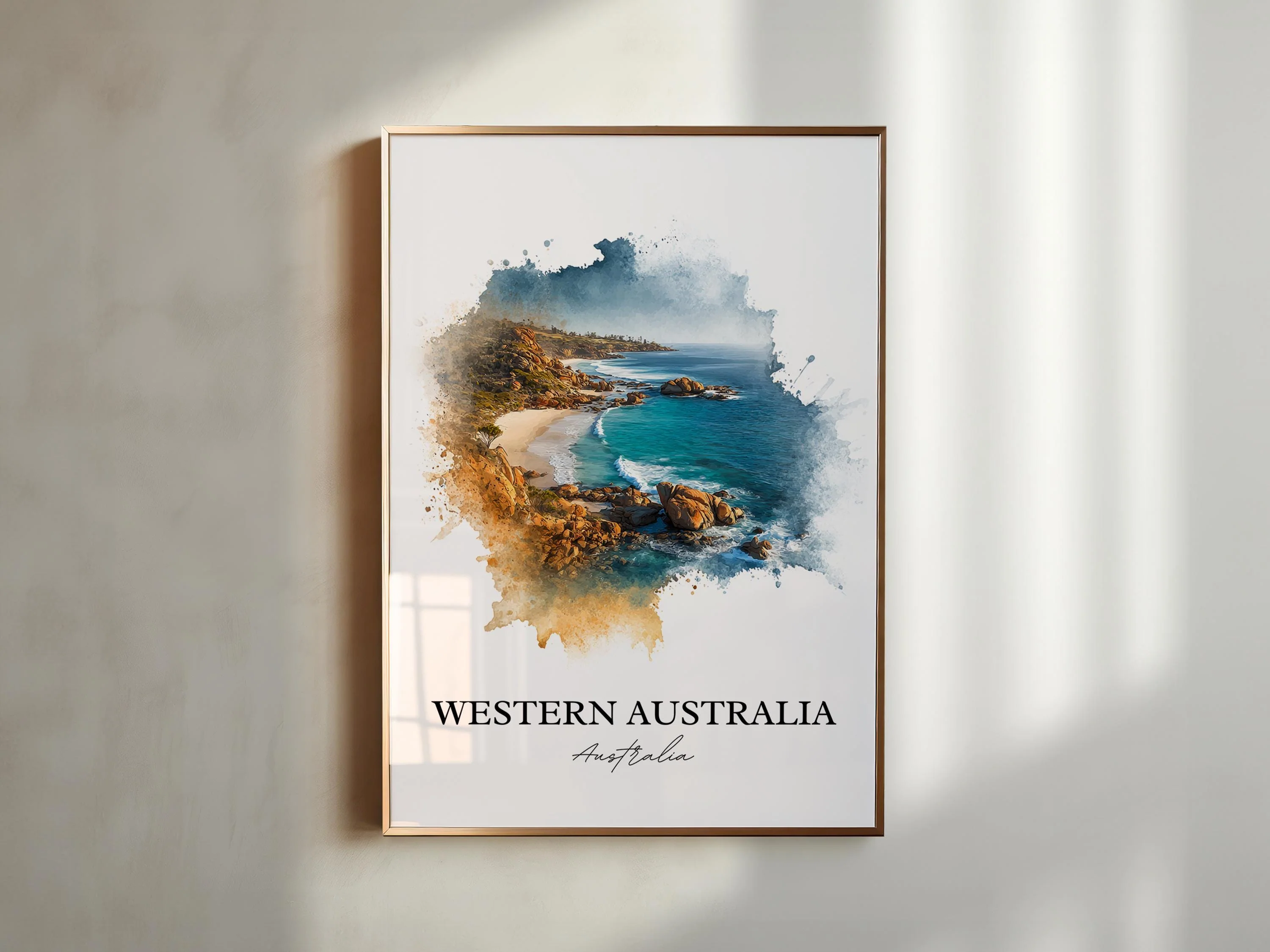 Western Australia, Australia – Watercolor Art Print - Image 3