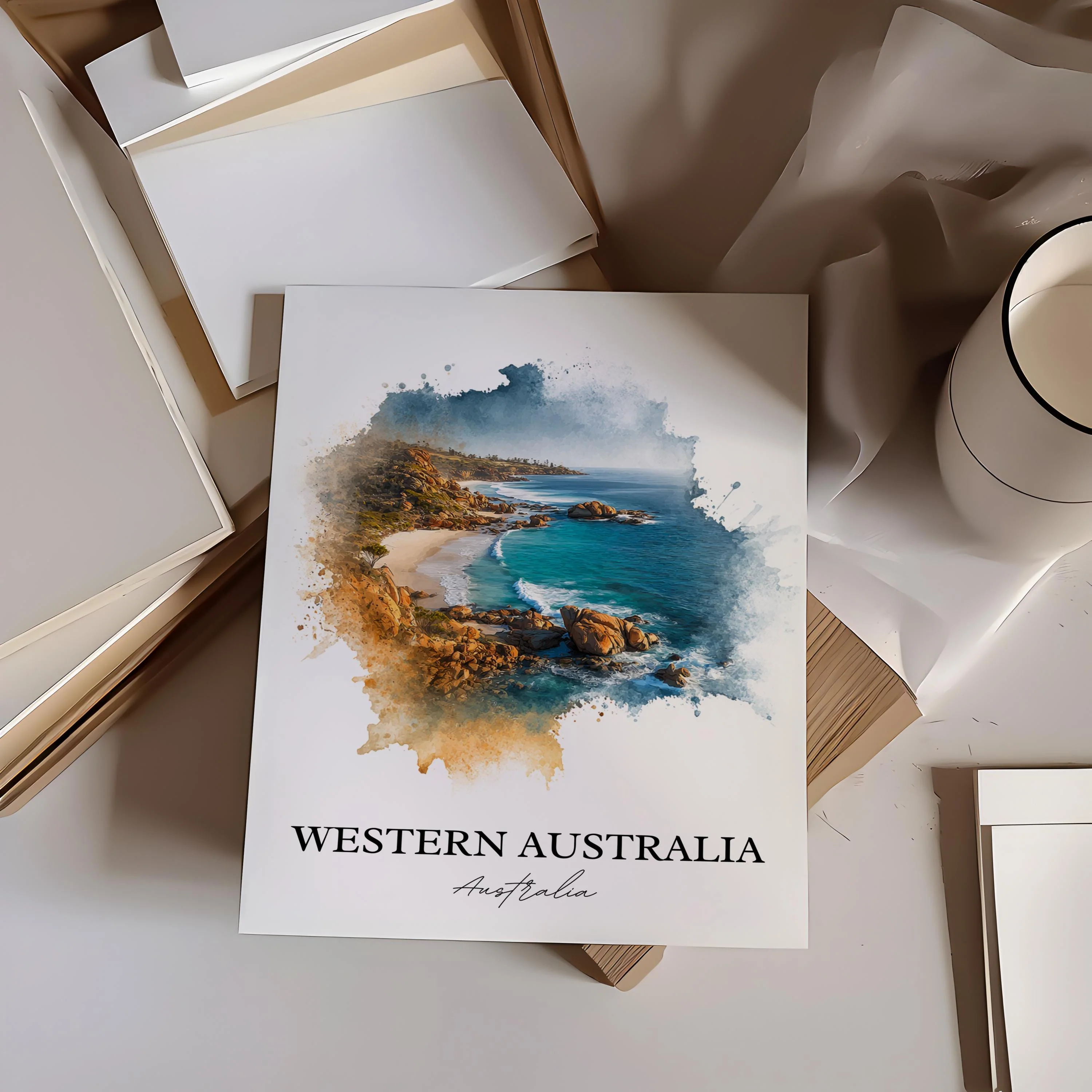 Western Australia, Australia – Watercolor Art Print - Image 6