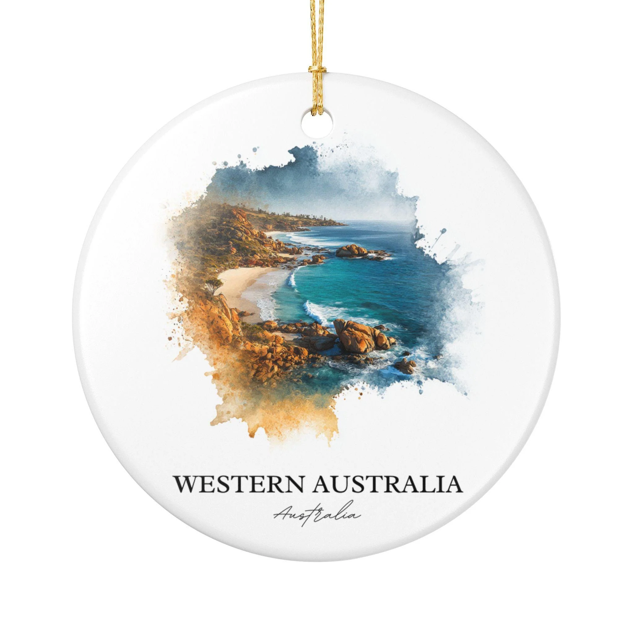 Western Australia Ornament: Unique Australia Souvenir, Australia Xmas Decor, and Authentic Western Australia Gift