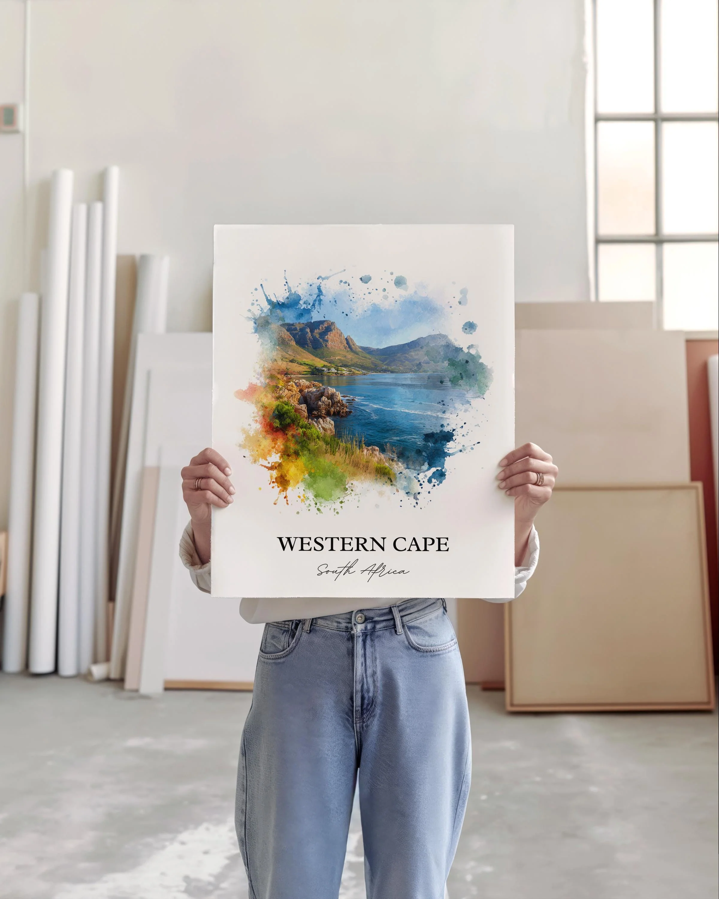 Western Cape, South Africa – Watercolor Art Print - Image 3