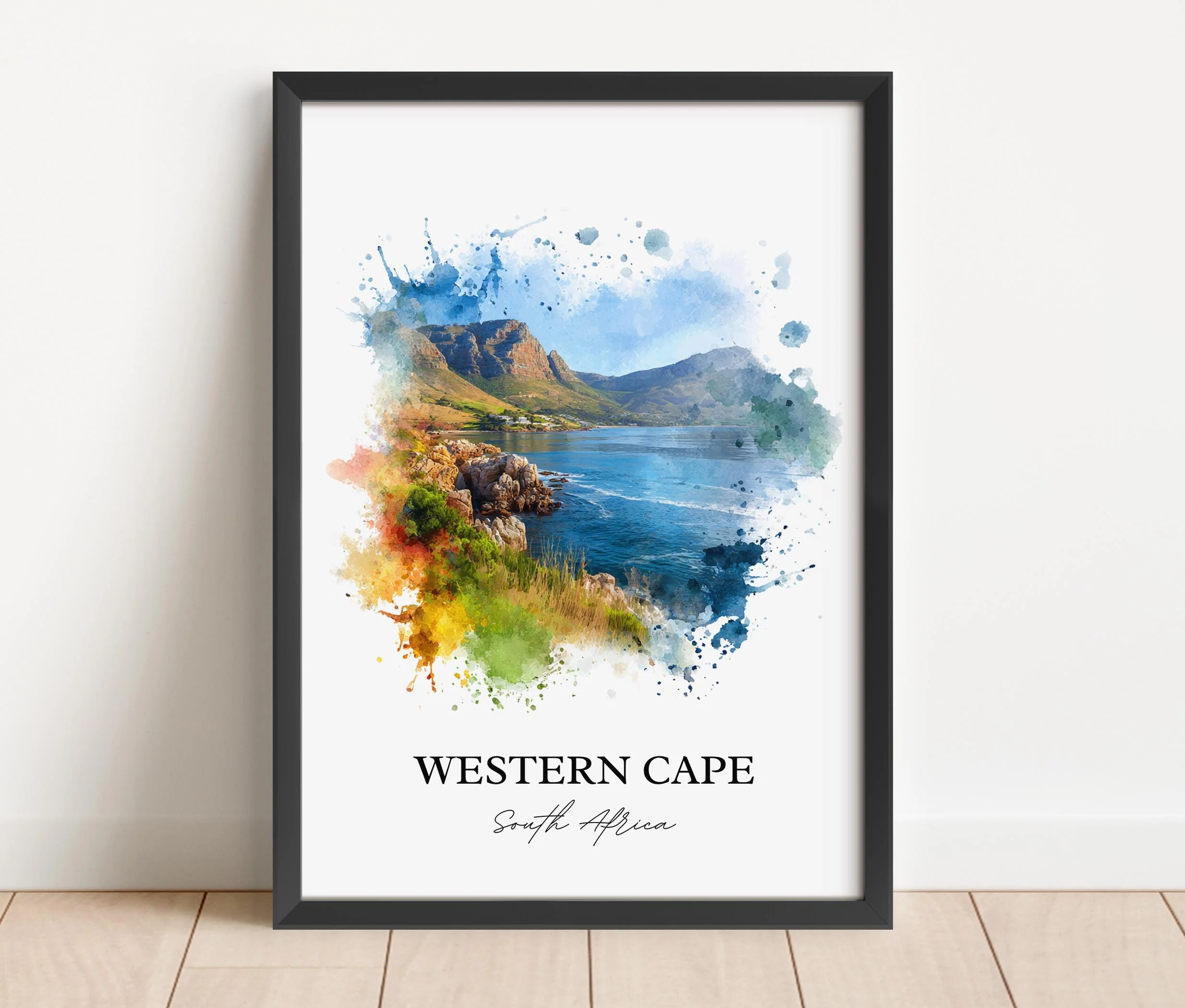 Western Cape, South Africa – Watercolor Art Print - Image 6