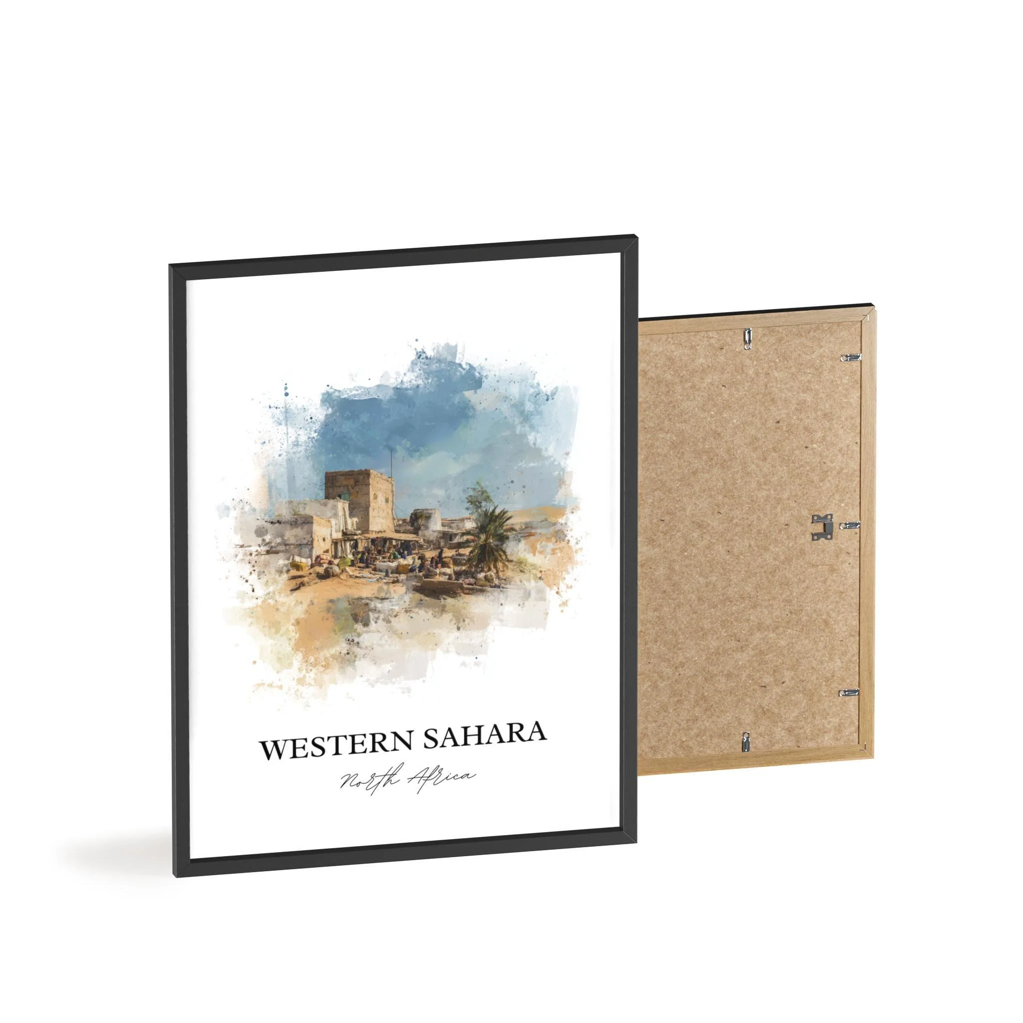 Western Sahara, Africa – Watercolor Art Print - Image 8