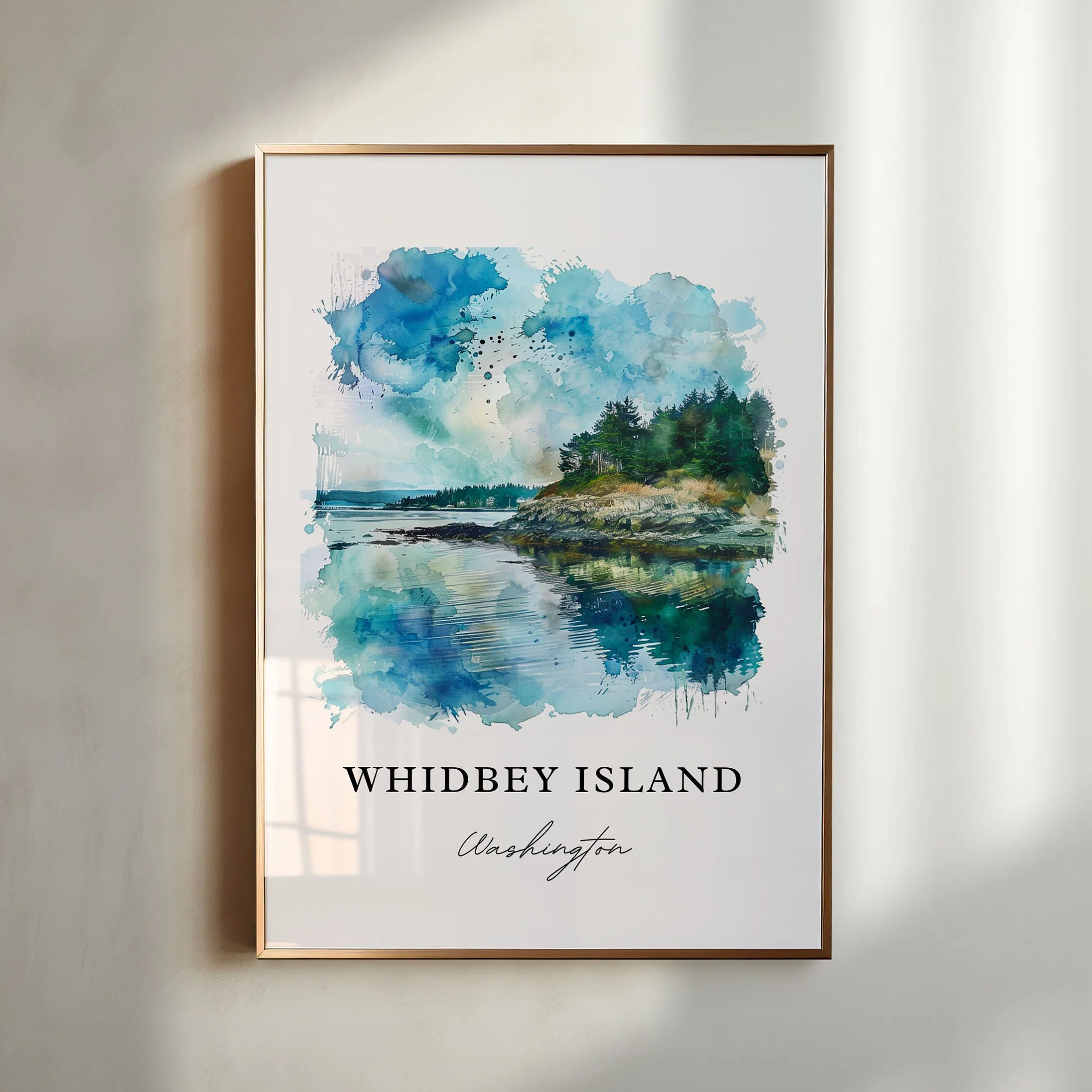 Whidbey Island, USA – Watercolor Art Print