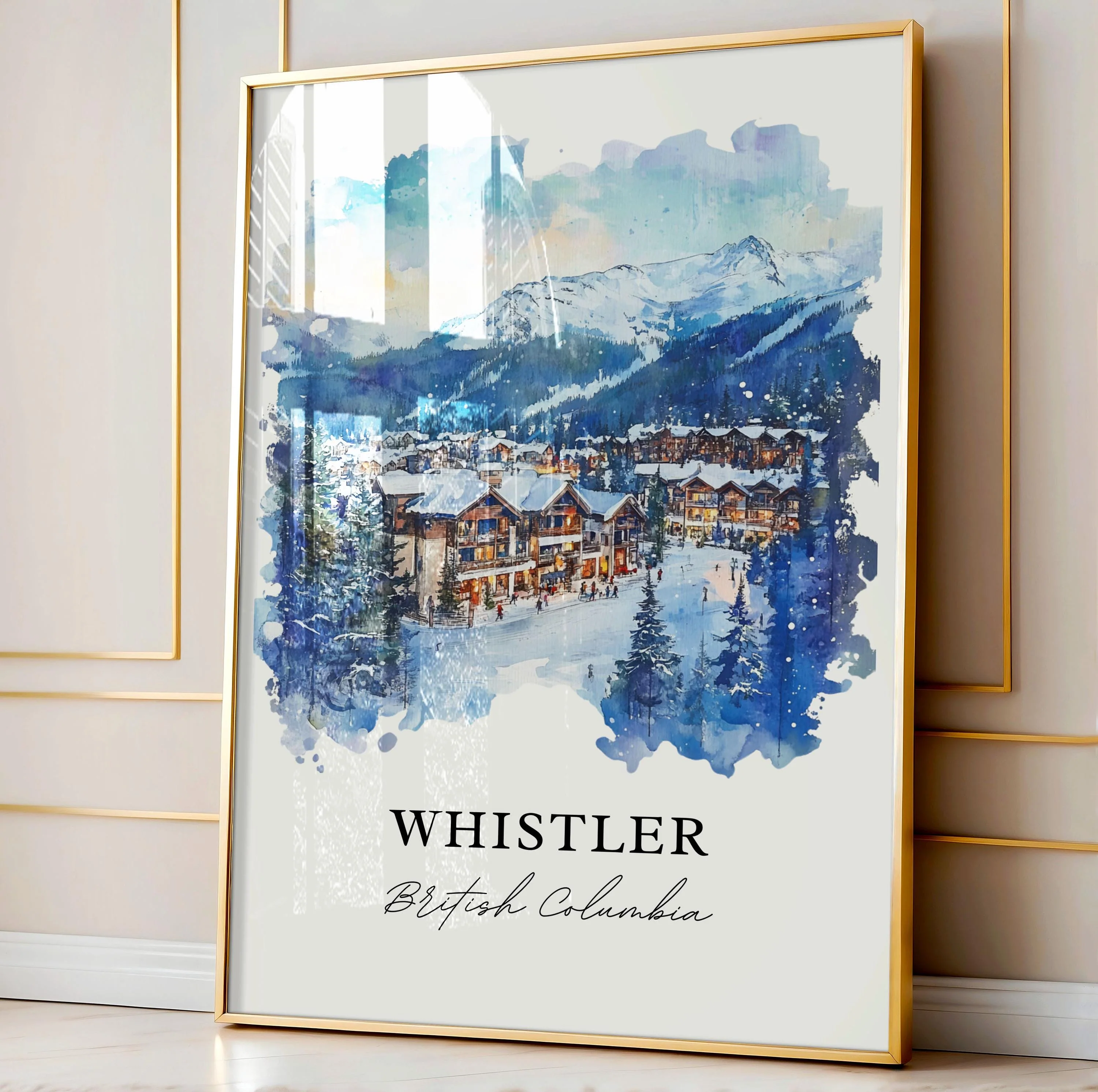 Whistler, Canada – Watercolor Art Print - Image 3