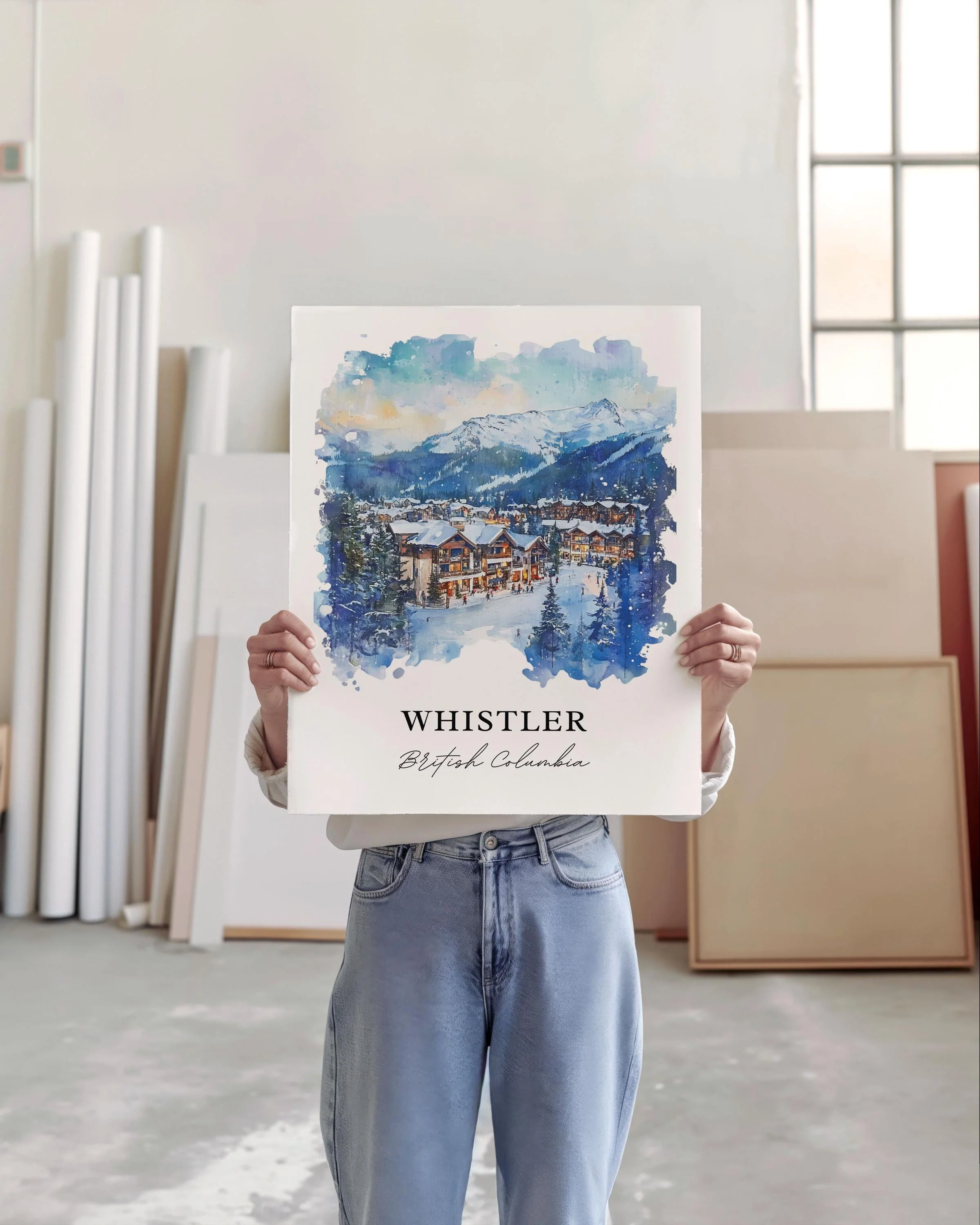 Whistler, Canada – Watercolor Art Print - Image 4